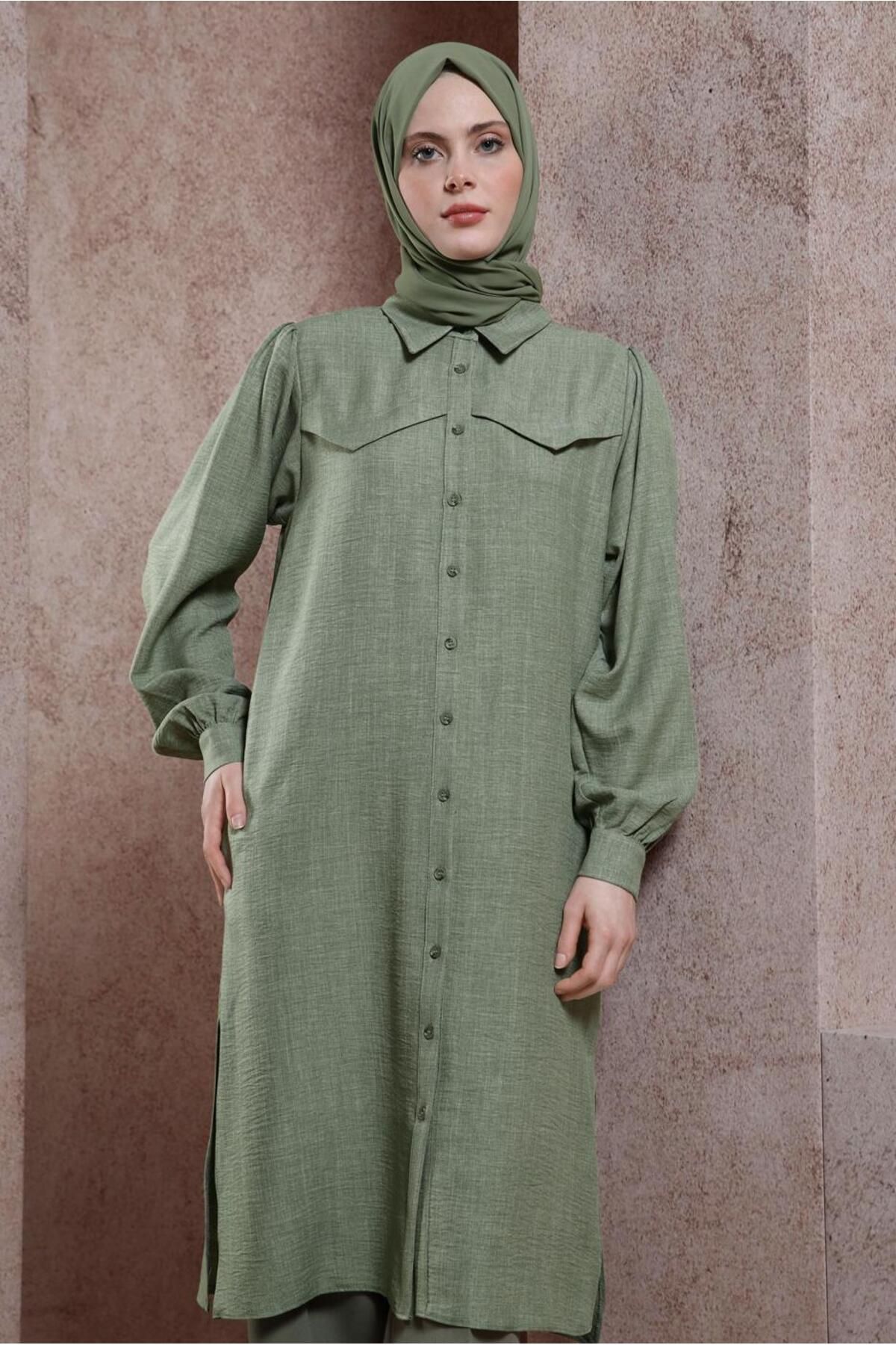 تونیک جزییات کمربند 44481 Alvina