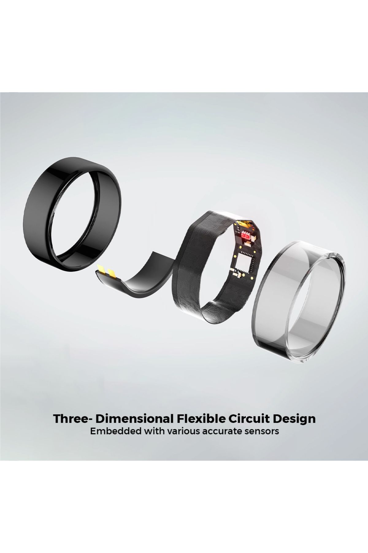 trands-Health Smart Ring Heart Rate Stress Sleep Monitor R02 2