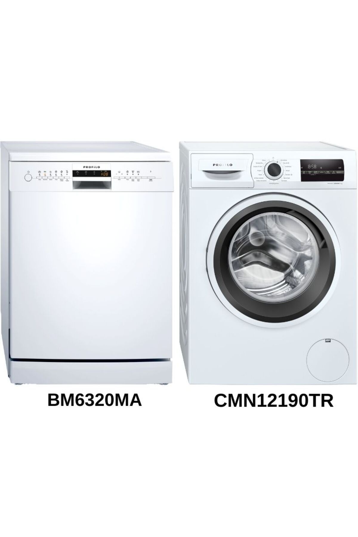 Profilo Bulaşık + Çamaşır Makinesi 2 li Set (BM6320MA + CMN12190TR)