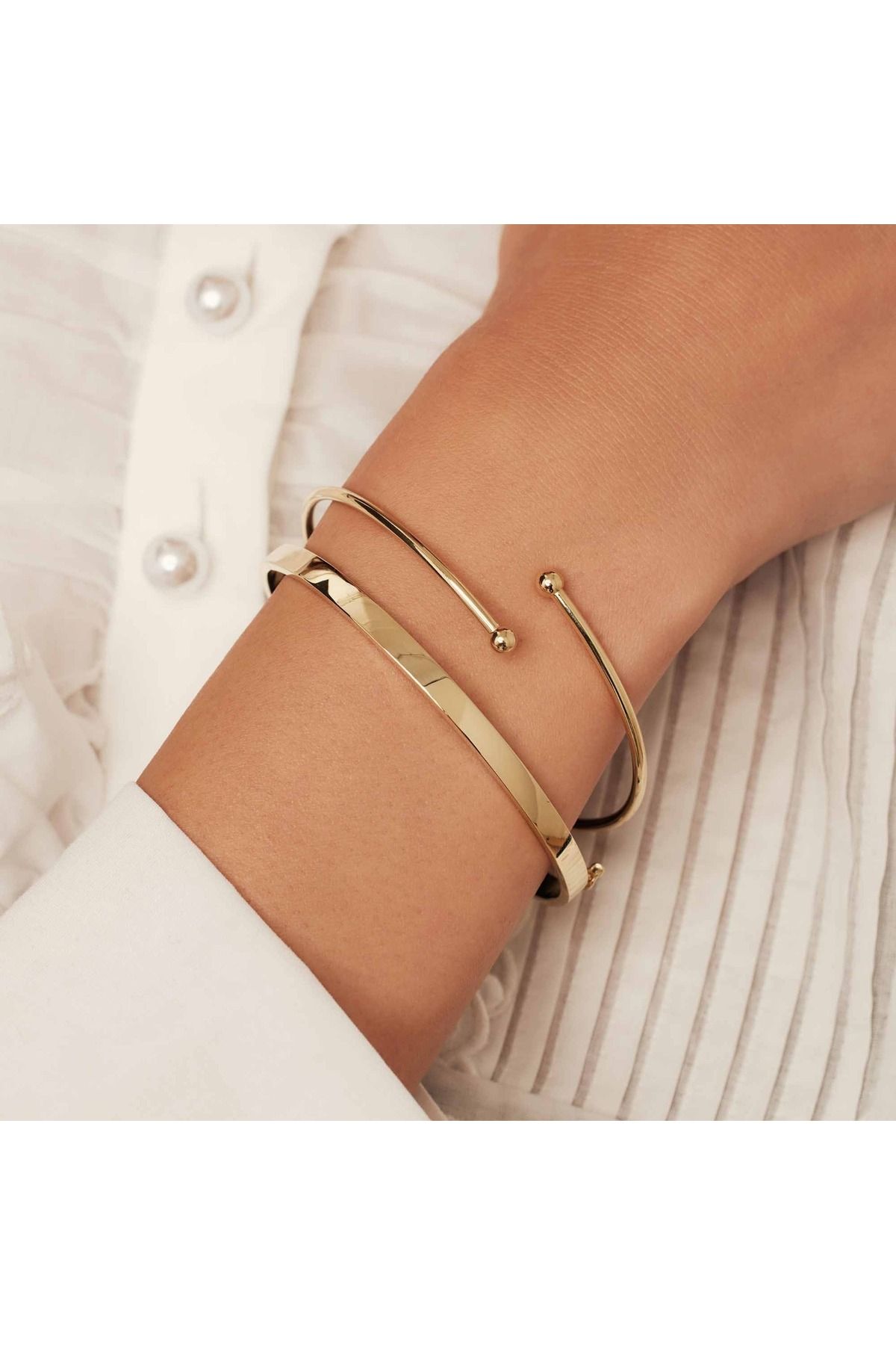 Isabel Bernard-Cadeau D'isabel 14 Karat Gold Armband, Armreif Und Creolen Geschenkset Ib90179 2