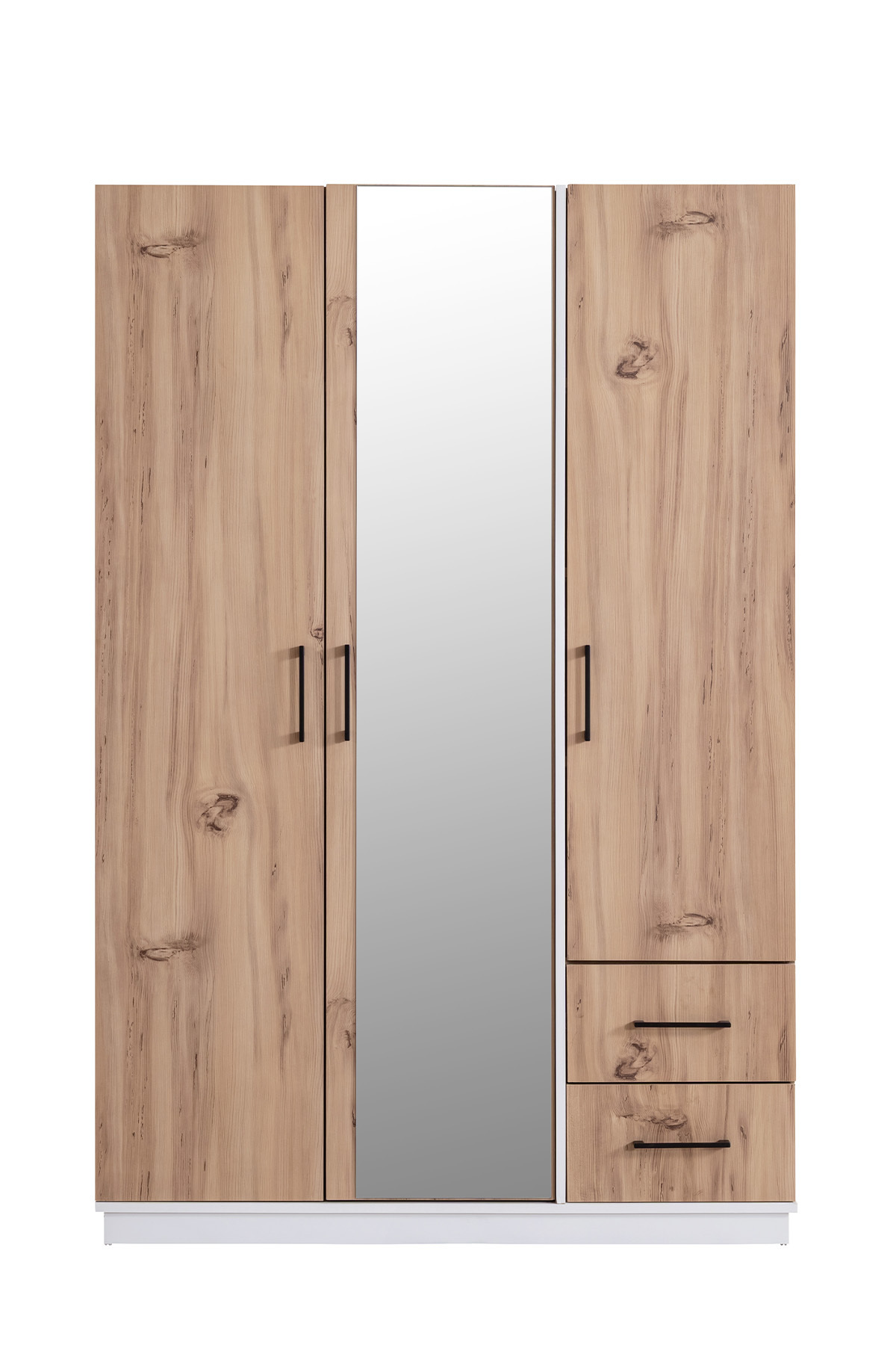 Setay Gardırop Efes 3 Kapaklı Gardırop,Dolap Ceviz Krem fotoğrafı 3 (önizleme)