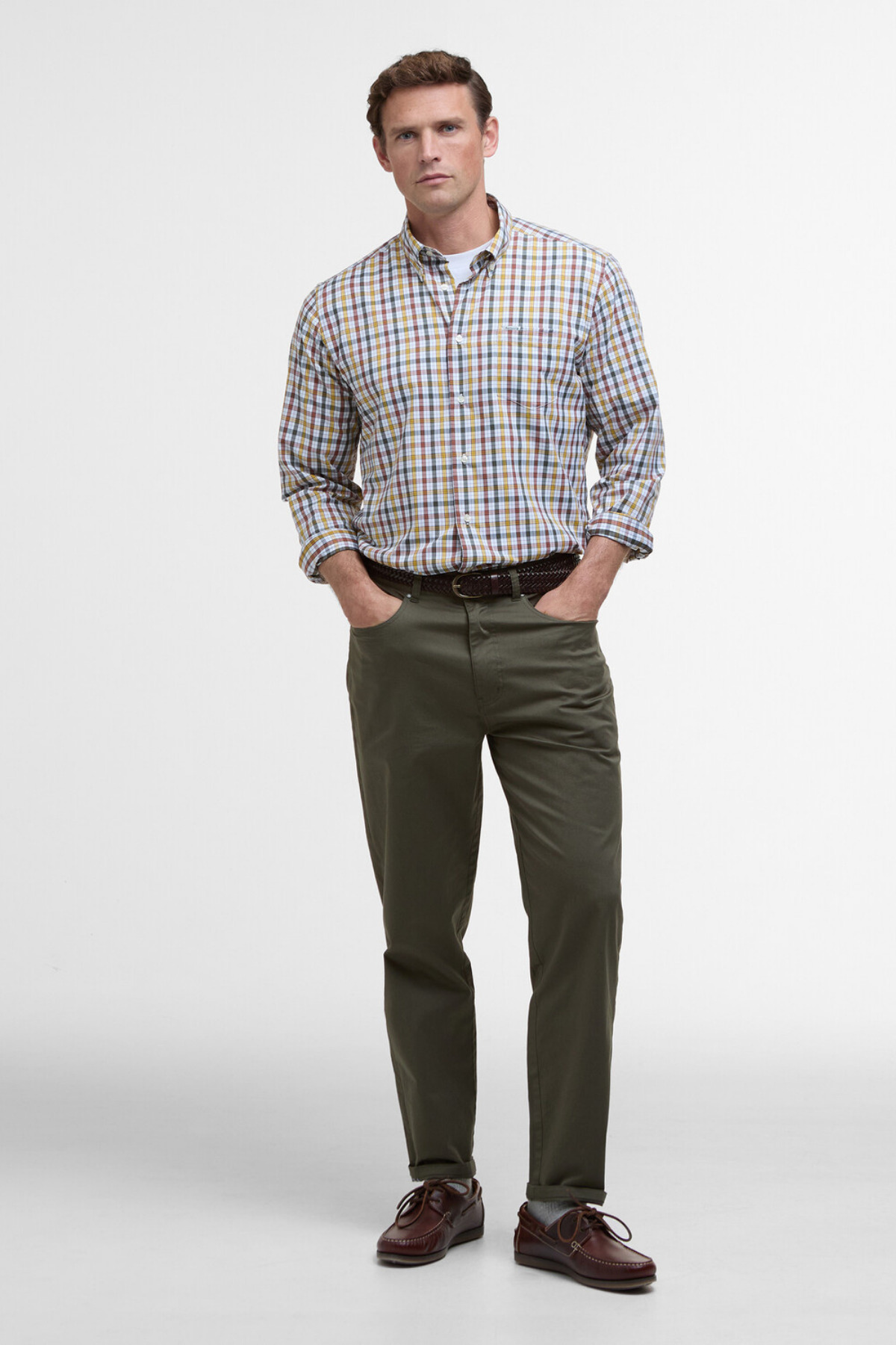 شلوار مردانه راسته فاق نرمال | باربور Barbour MTR0758-GN84 - تصویر 3