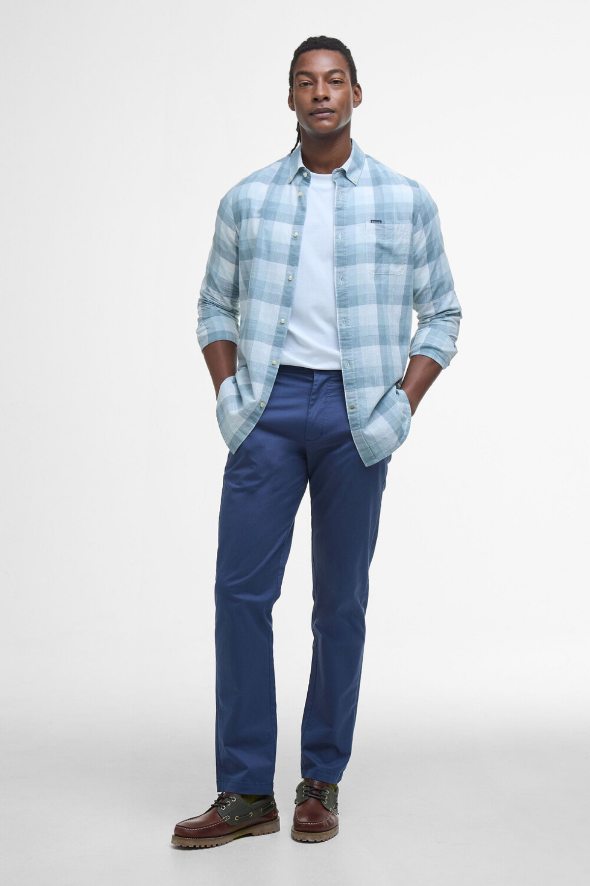 شلوار مردانه راسته فاق نرمال | باربور Barbour MTR0757-0018 - تصویر 3