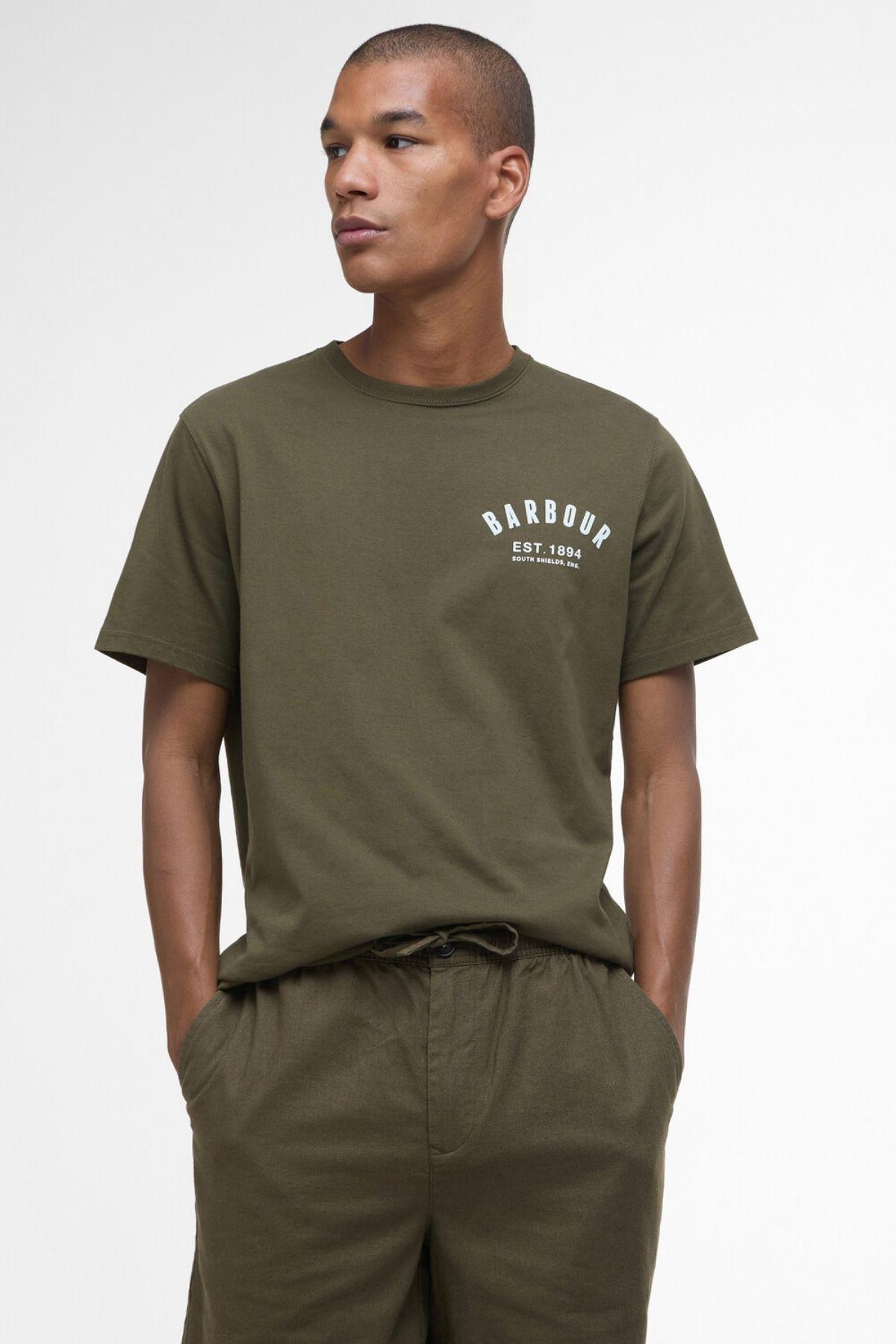 شلوارک مردانه راسته فاق نرمال | باربور Barbour MST0056-0038 - تصویر 5