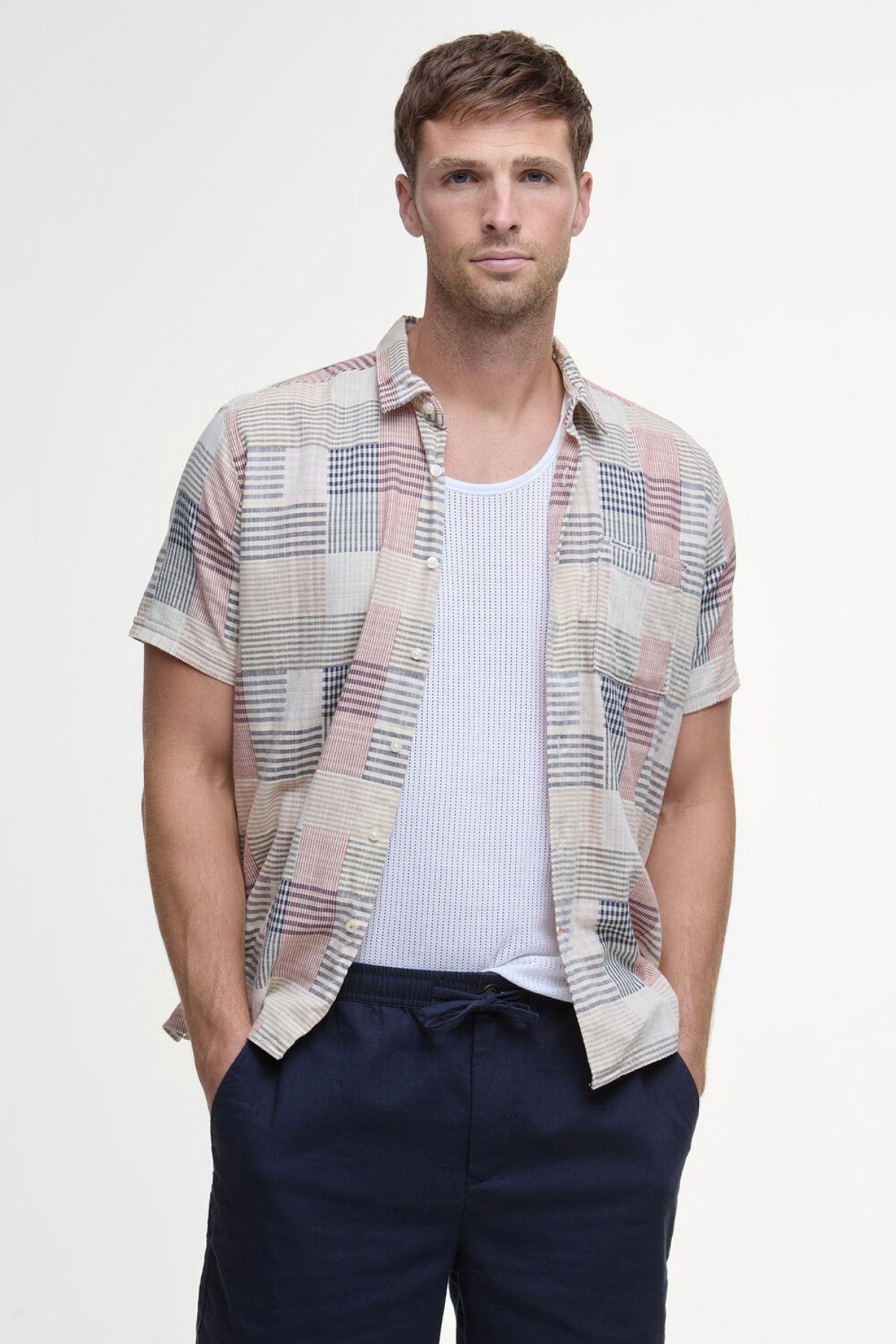 شلوارک مردانه راسته | باربور Barbour MST0056-722 - تصویر 5