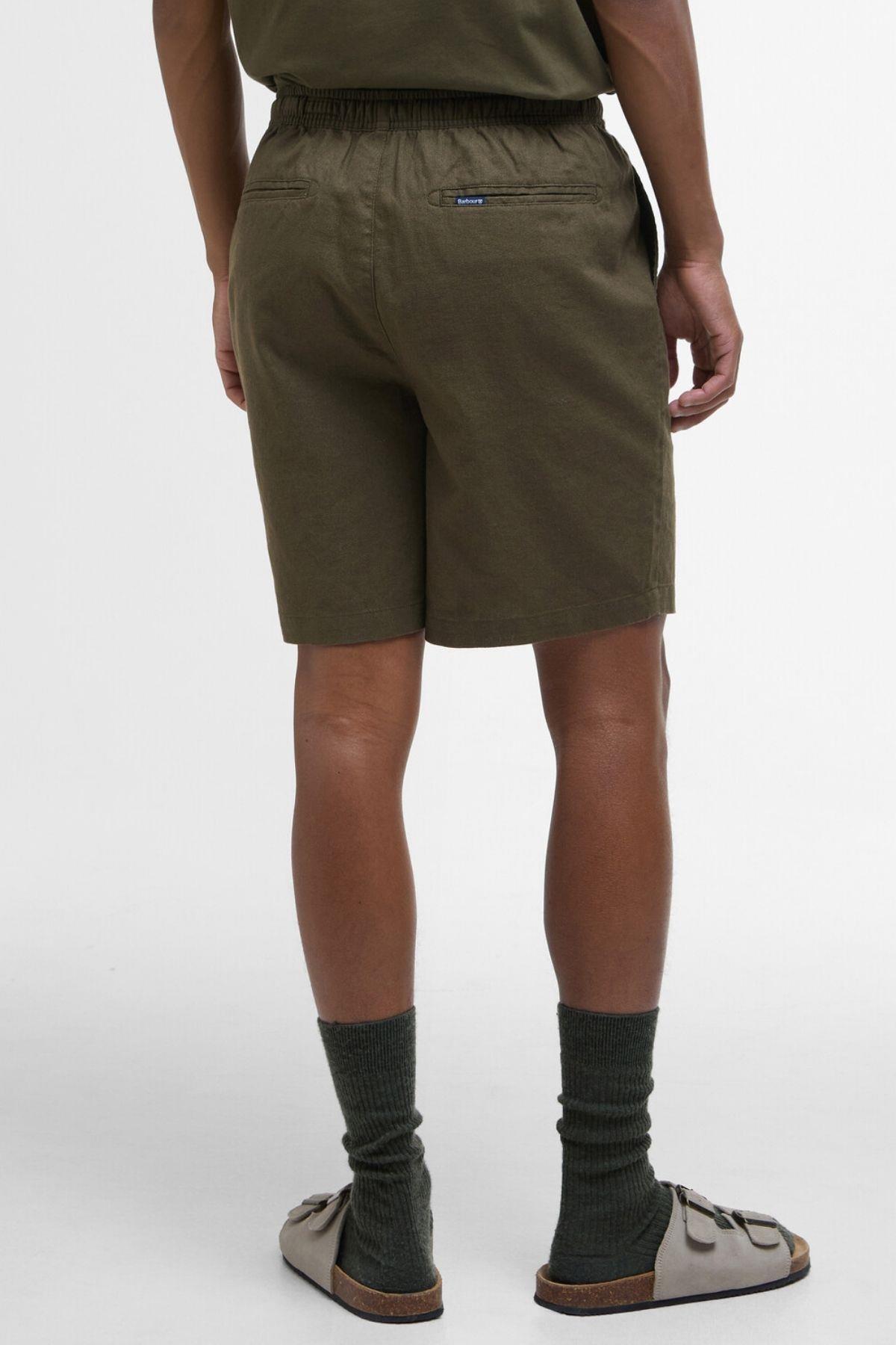 شلوارک مردانه راسته فاق نرمال | باربور Barbour MST0056-0038 - تصویر 6