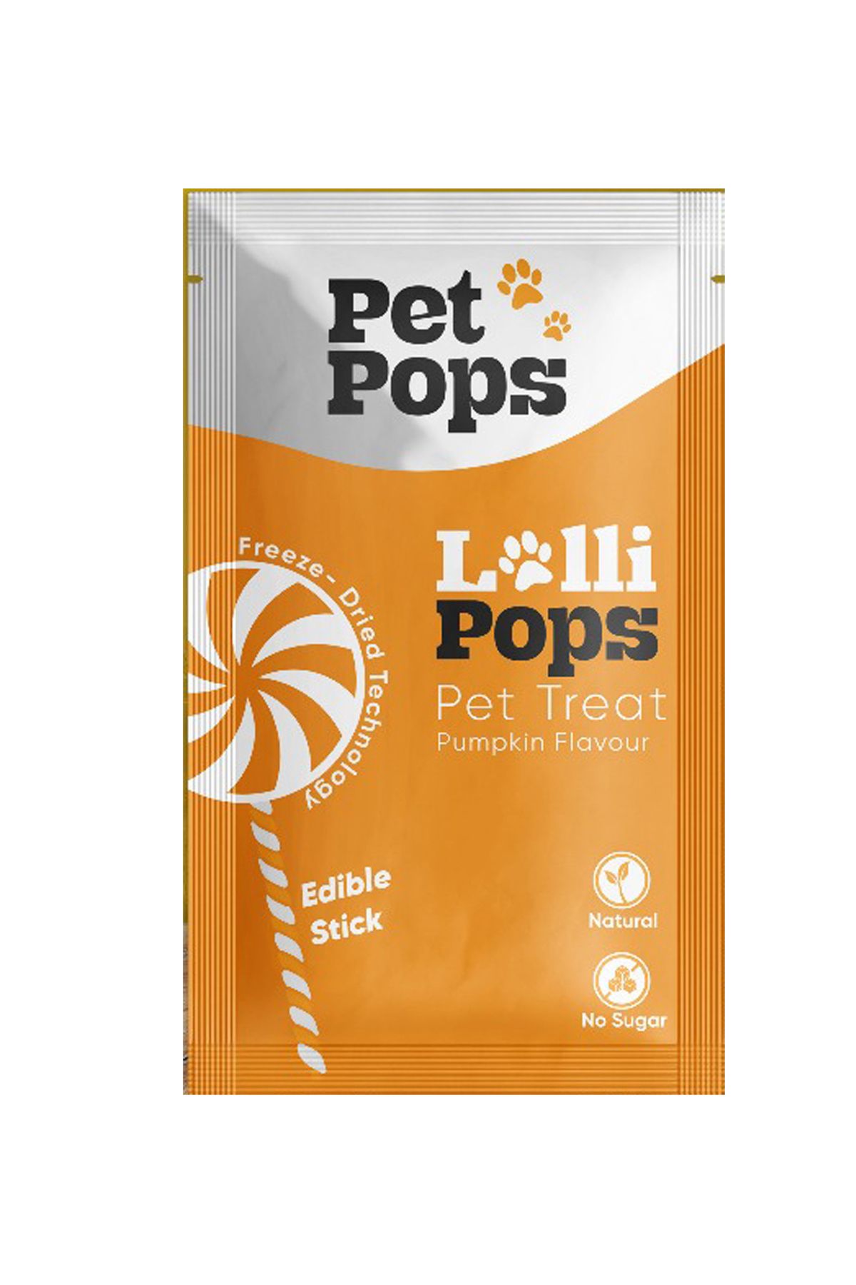 PET POPS Kedi ve Köpekler için Ödül maması - 5 adet %100 Doğal içerikli LolliPops - BalKabaklı