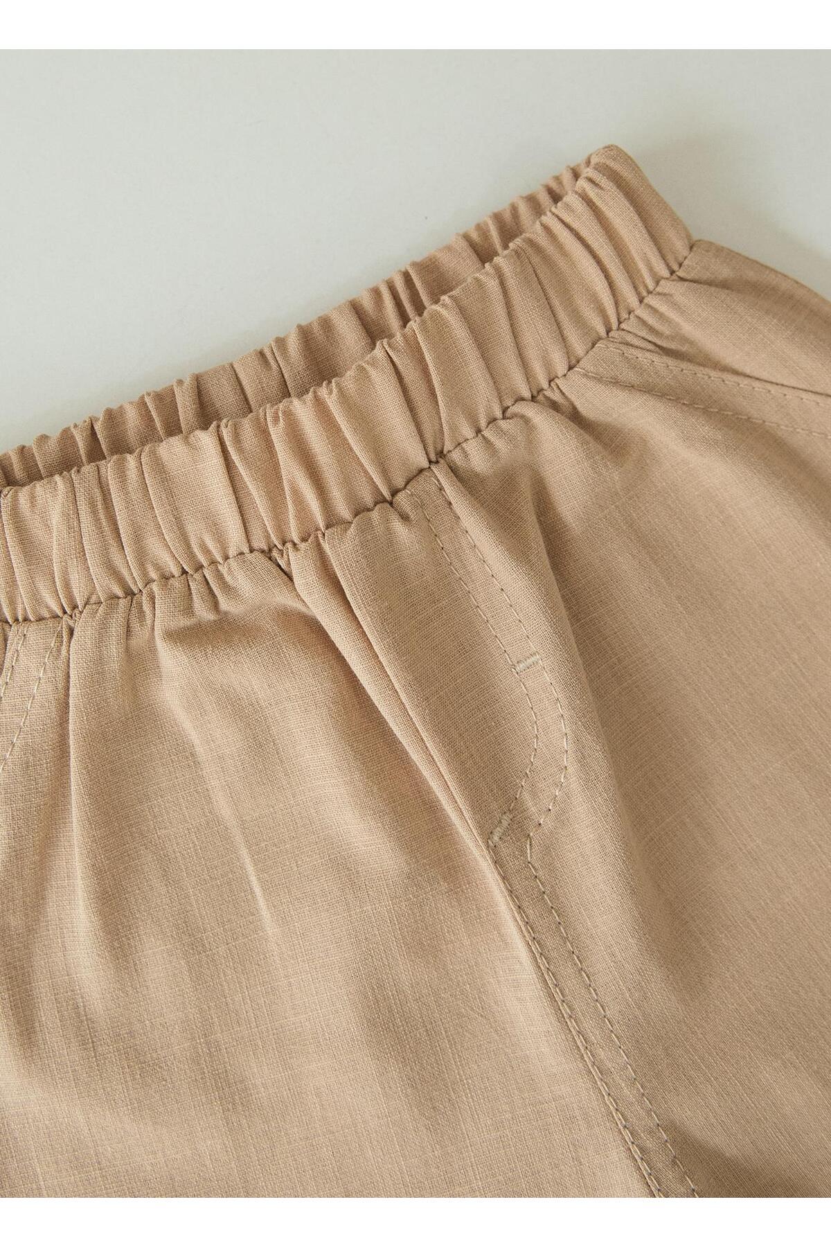 kitikate-Beige Oden Trousers Collar 2