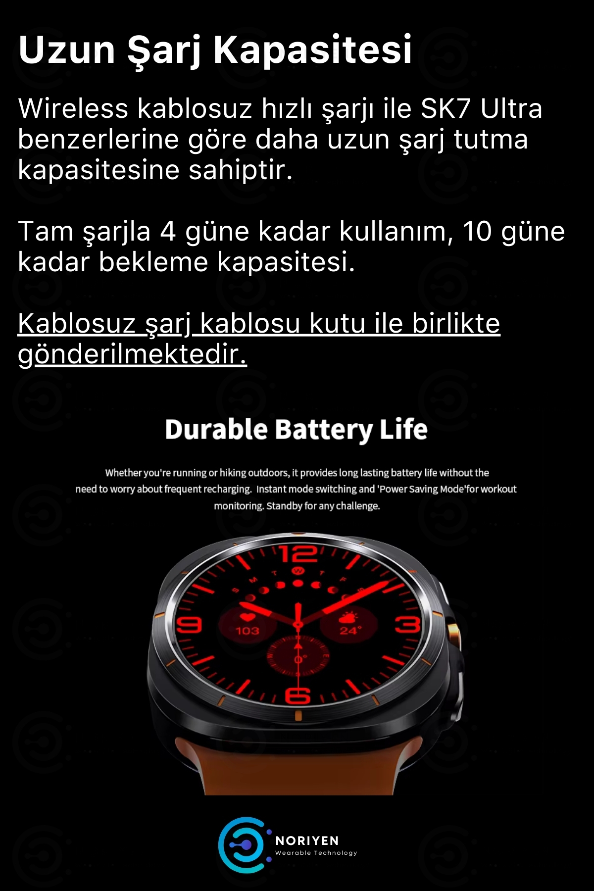 Premium Amoled Ekran Full Hd Spor Sağlık Sensör Babalar Günü Hediyesi Sk7 Ultra Akıllı Saat