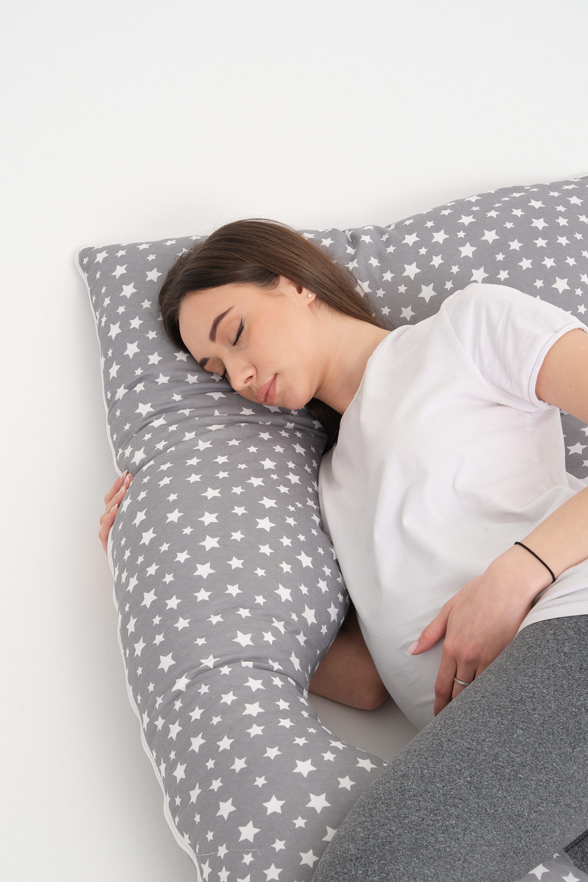 Pinkapple Beş Farklı Bölgesel Destekli Fonksiyonel Yıkanabilir Kılıflı Hamile Destek Yastığı fotoğrafı 6 (önizleme)