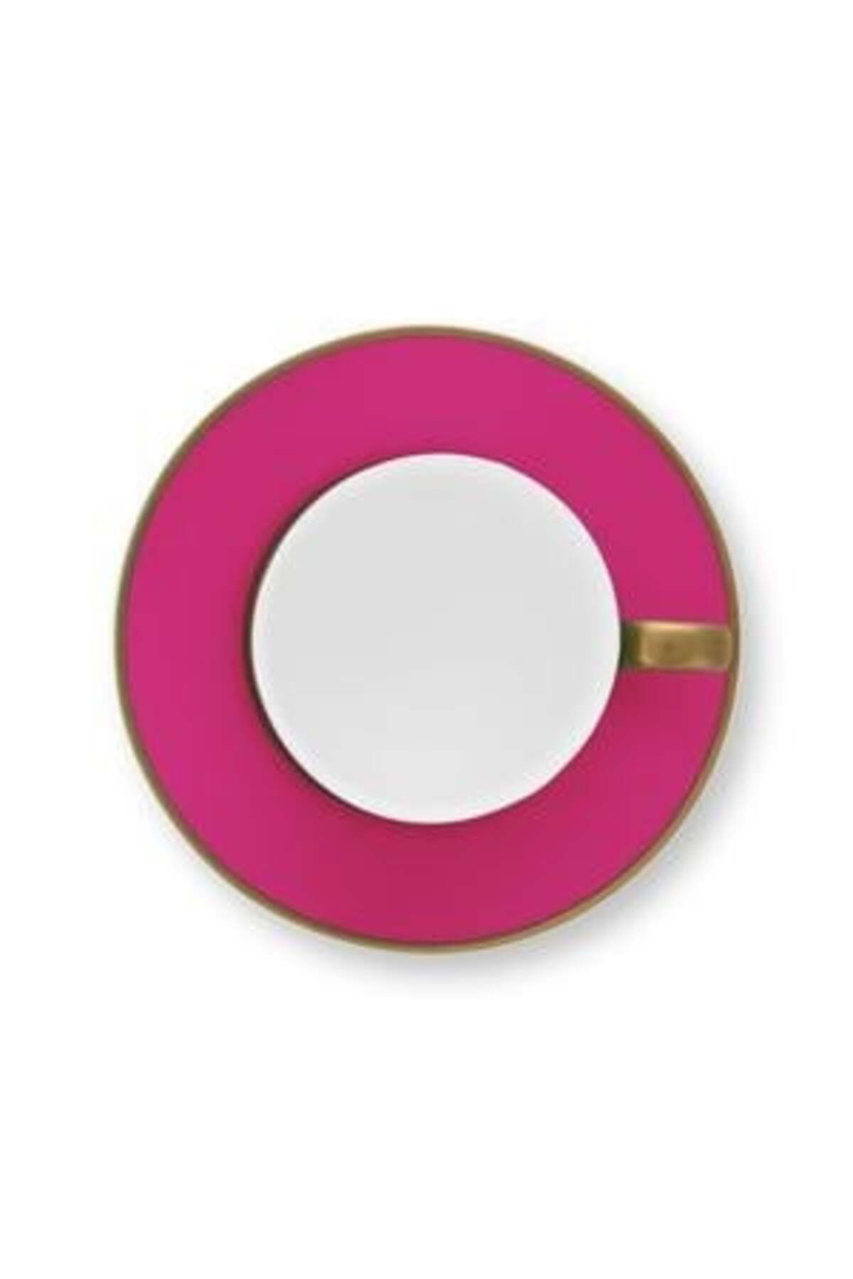 Pip Studio-Espresso cup with saucer, Pip Studio, 220 ml, Pip Chique collection, Gold-Pink 4