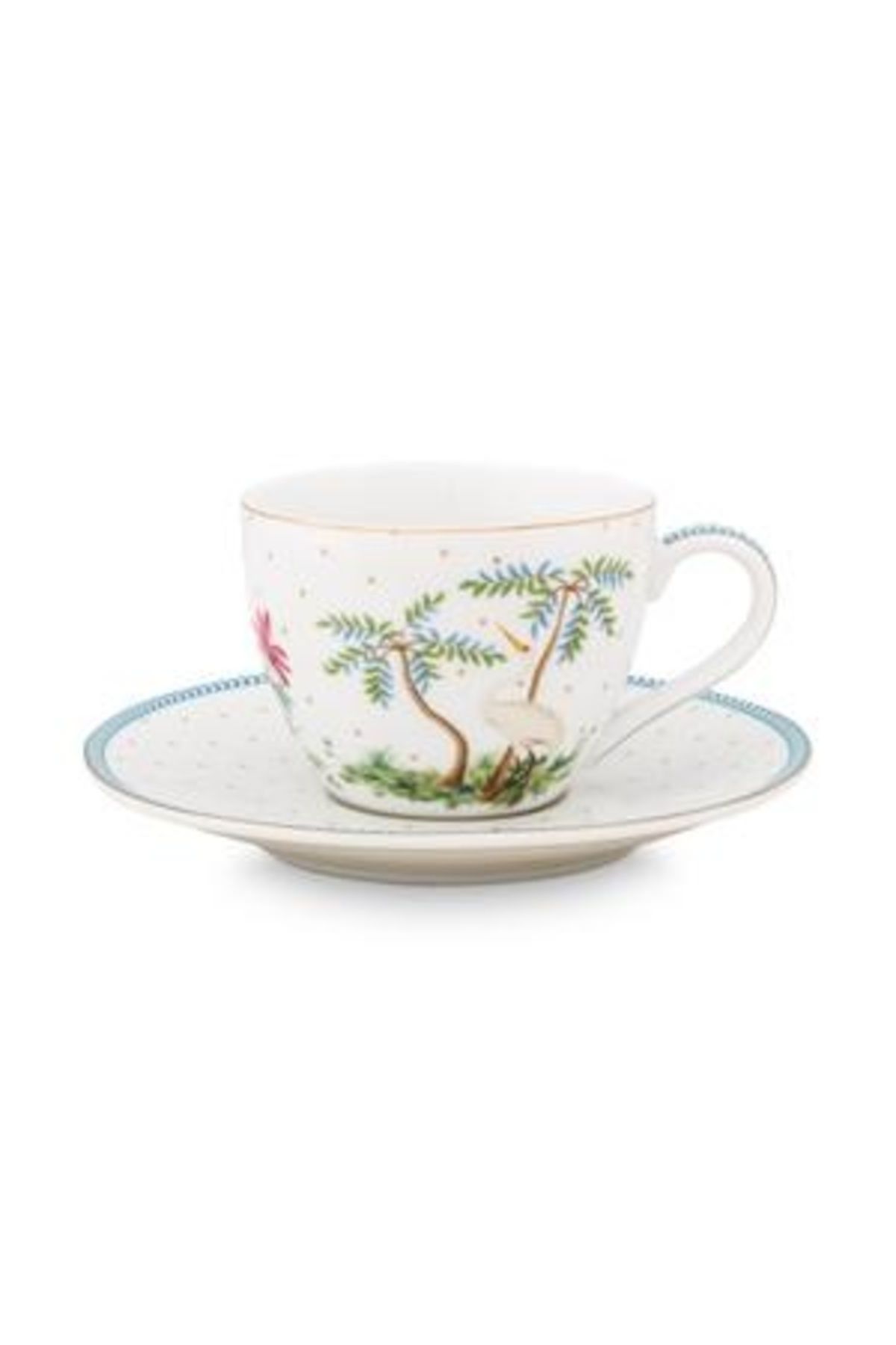 Pip Studio-Set of 2 cups with saucers, porcelain, Pip Studio, 120ml, Jolie White collection 5