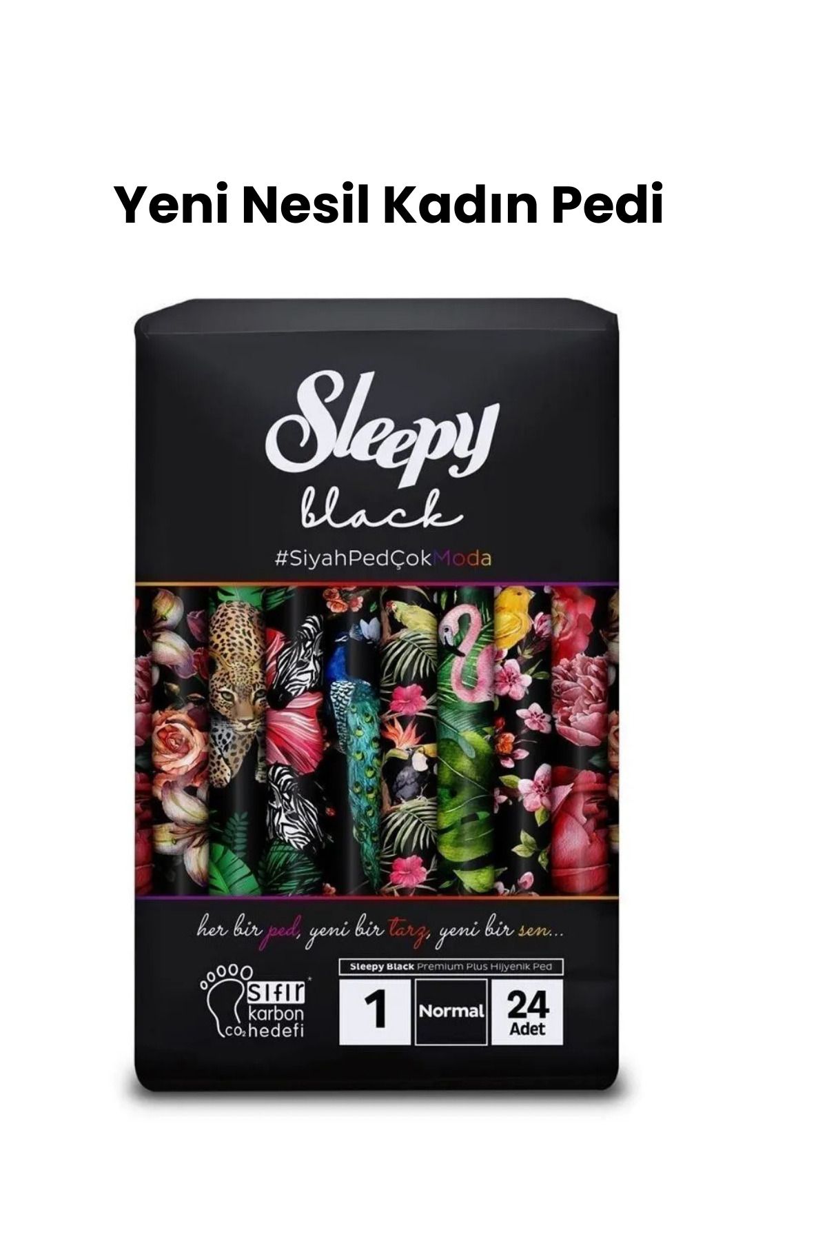 Black Premium Plus Hijyenik Günlük Kadın Pedi Normal 24 Adet