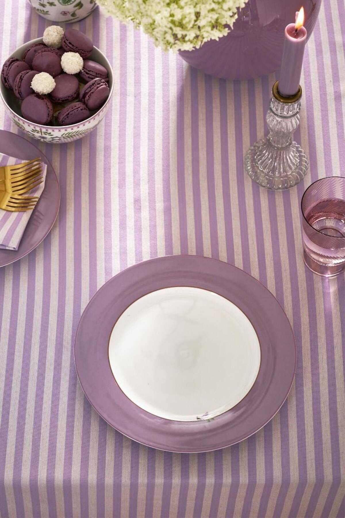 Pip Studio-Porcelain plate, Pip Studio, Lilac Uni, 23 cm, Lily&Lotus collection 3