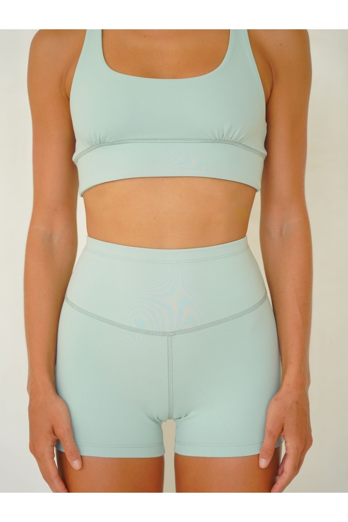MAİ COLLECTİON-Samadhi Covered Sports Mint Crop 6