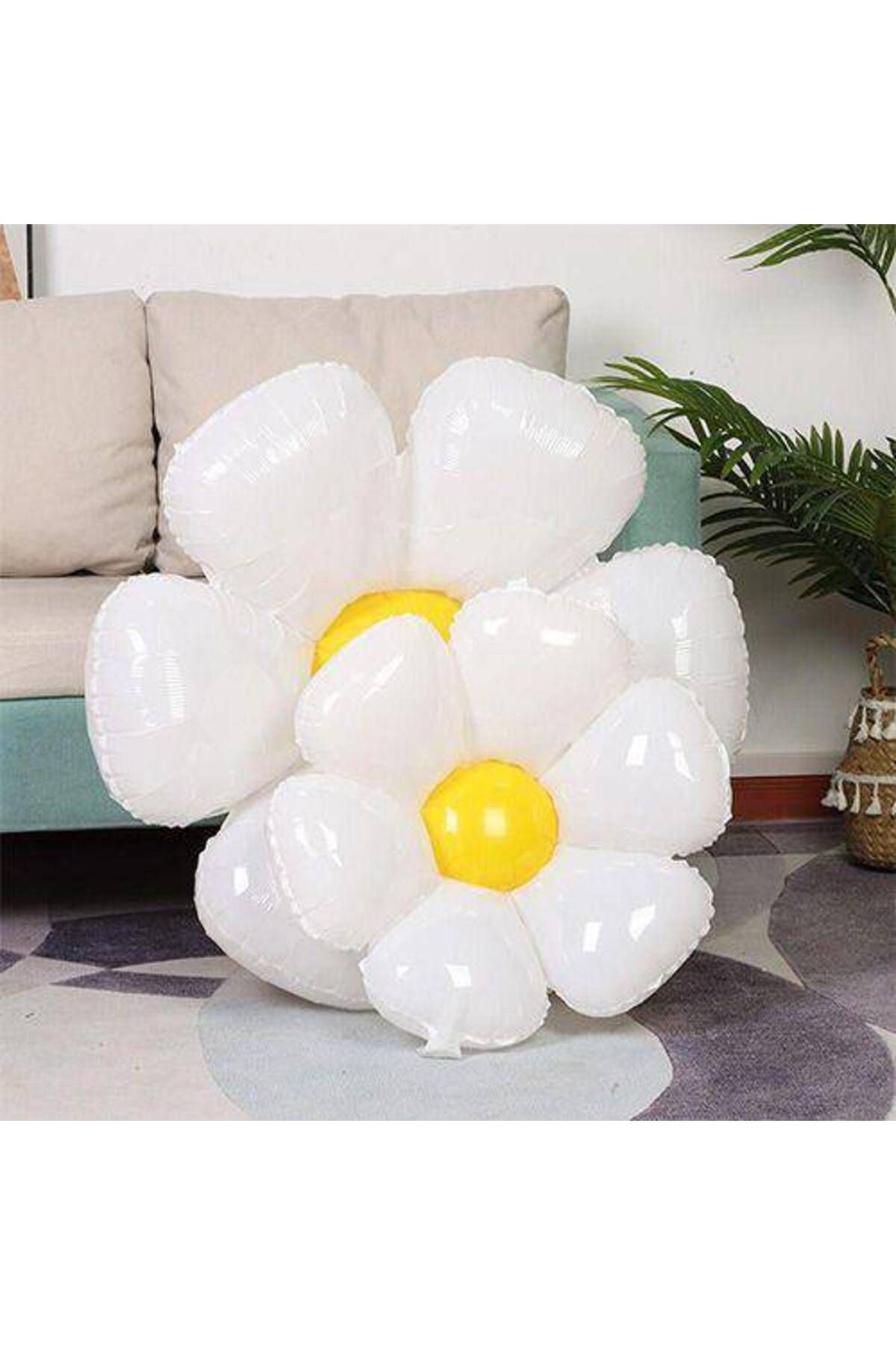 Parti Dükkanım-Daisy Foil Balloon - Green 2 Size 3