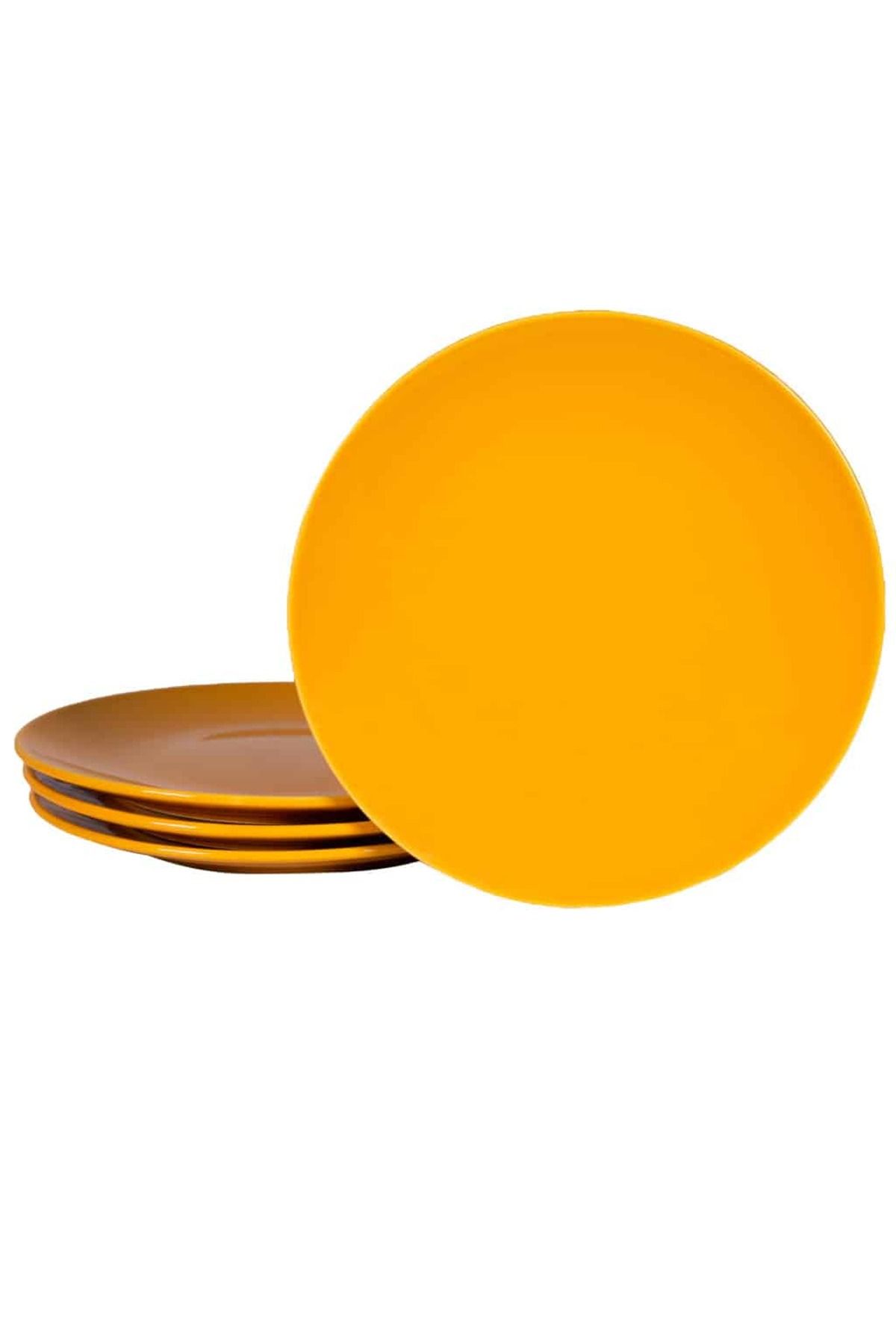 Cesiro Set 4 Farfurii Intinse De 26 Cm, Galben Rumen - One Size