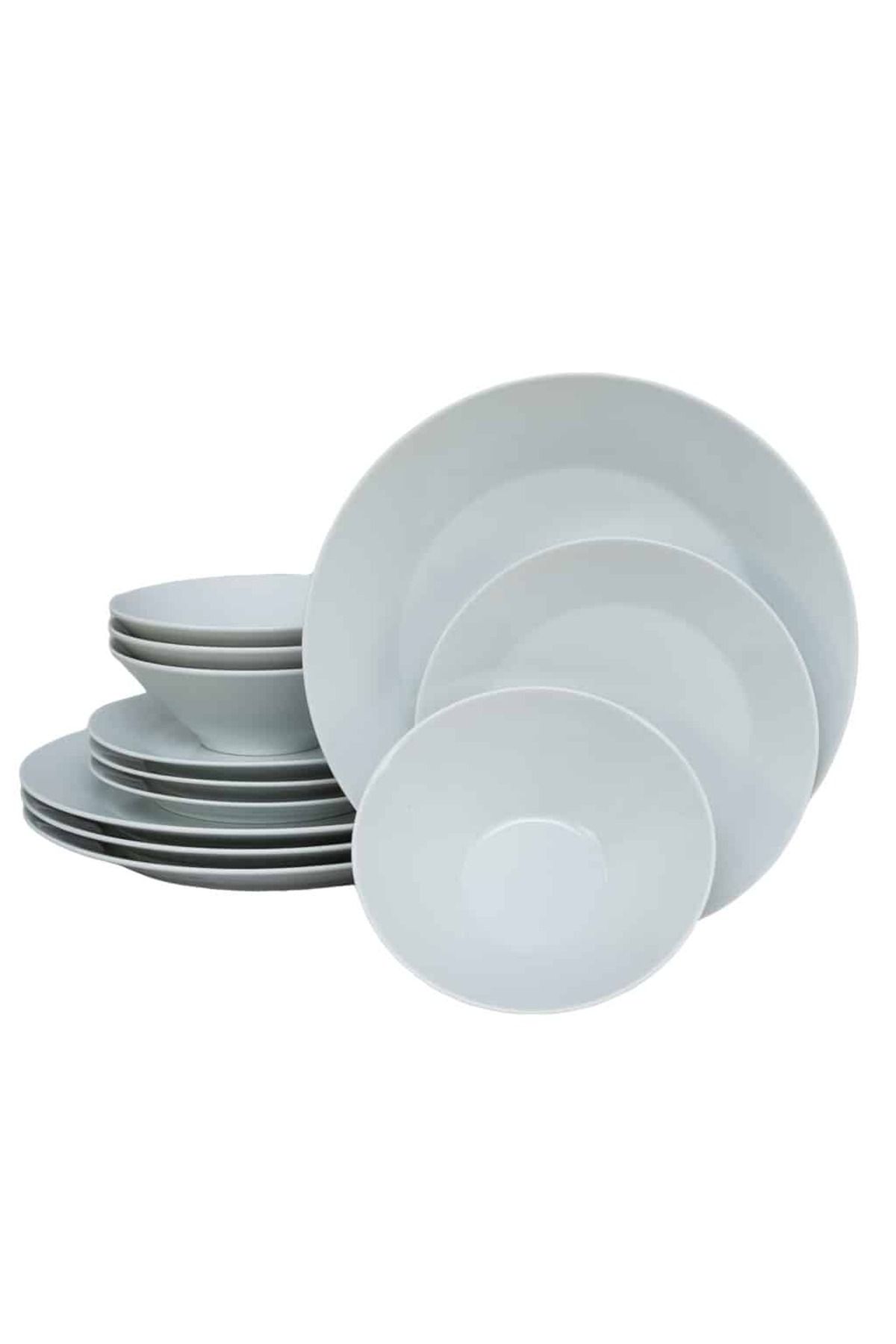 Cesiro Set Farfurii 12 Piese, Pentru 4 Persoane, Snow, Cesiro, Portelan, Alb - One Size