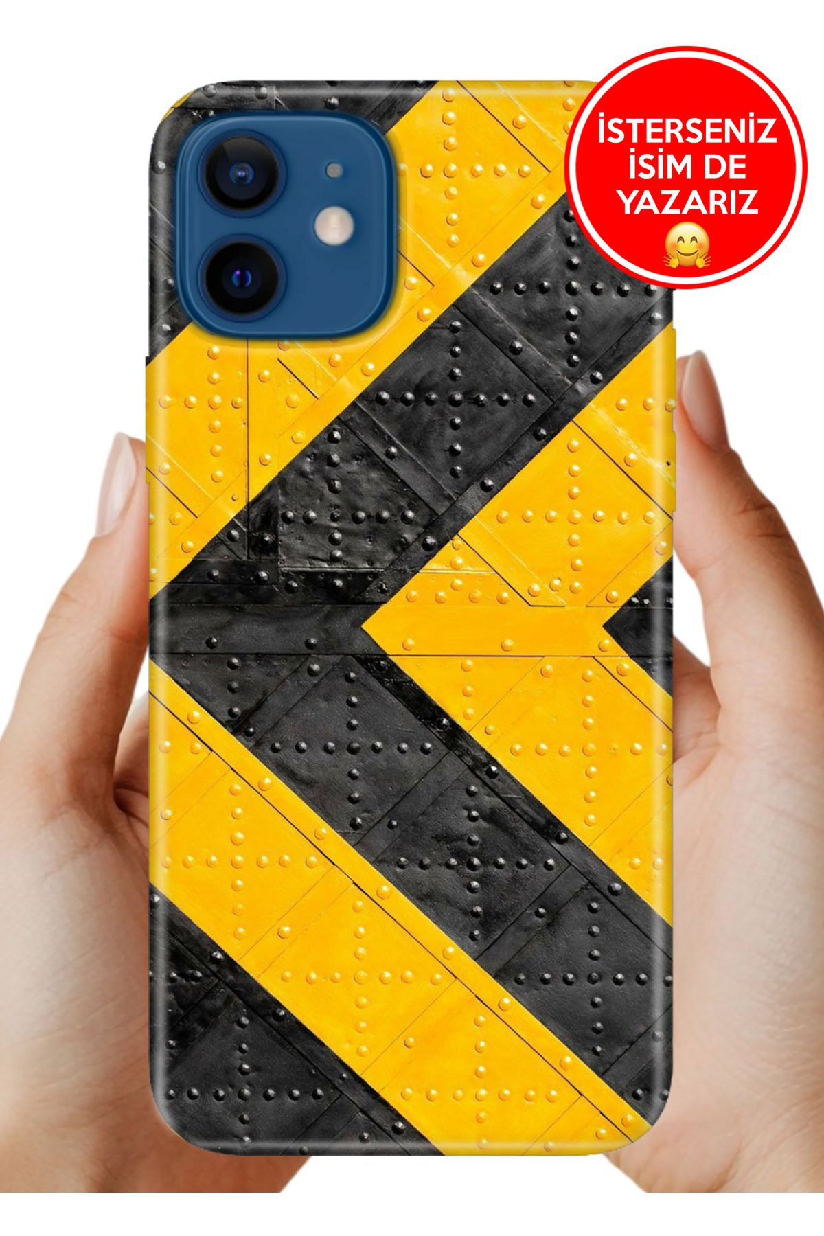 Cekuonline iPhone 12 Kılıf iP12 FullCover Resimli Desenli Silikon Çok Tehlikeli