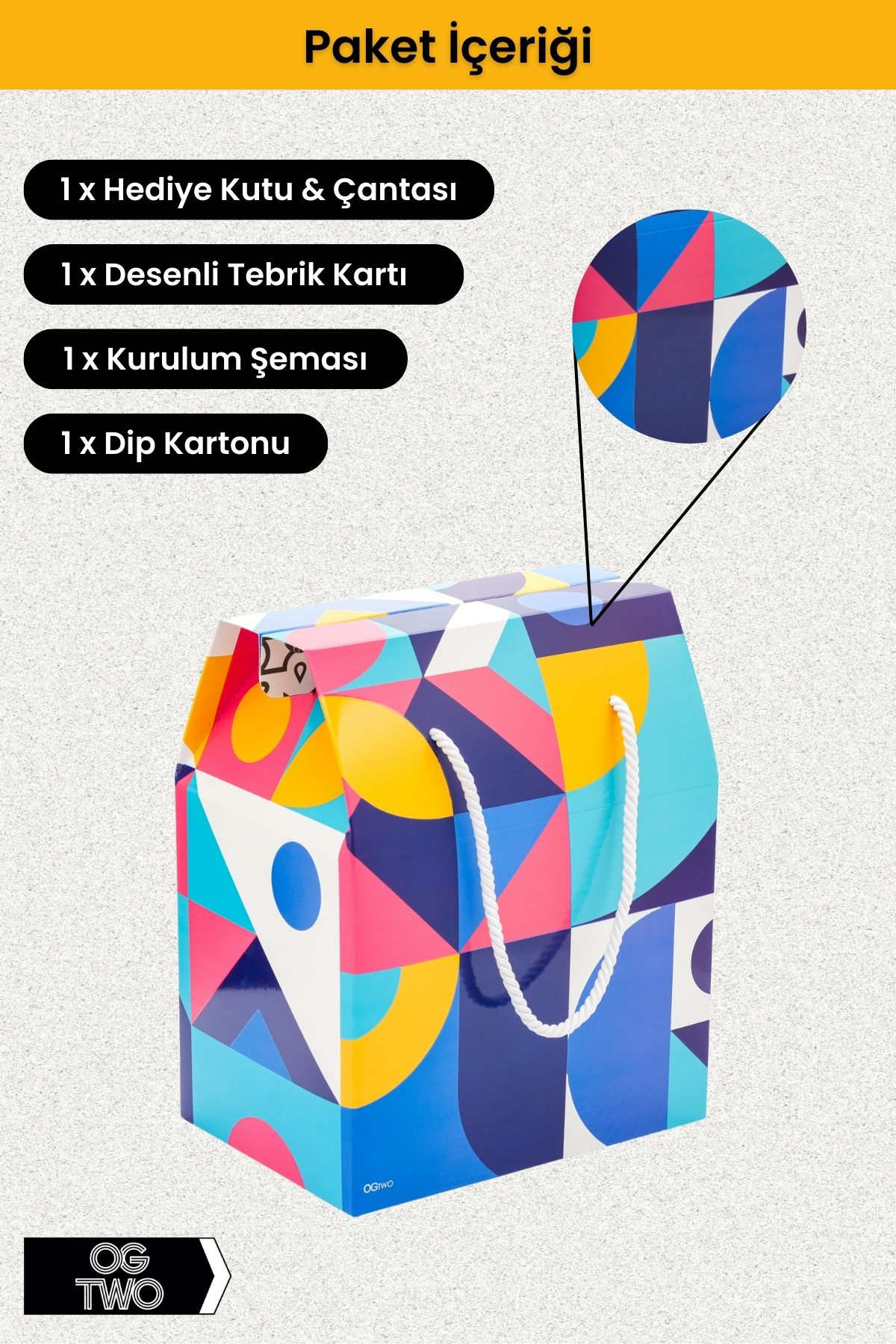 OGTWO Premium Konsept Tasarım Hediye Kutusu & Çanta Boş Karton Hediye Paketi Hediyelik Kutu - 24x14x20cm fotoğrafı 4 (önizleme)