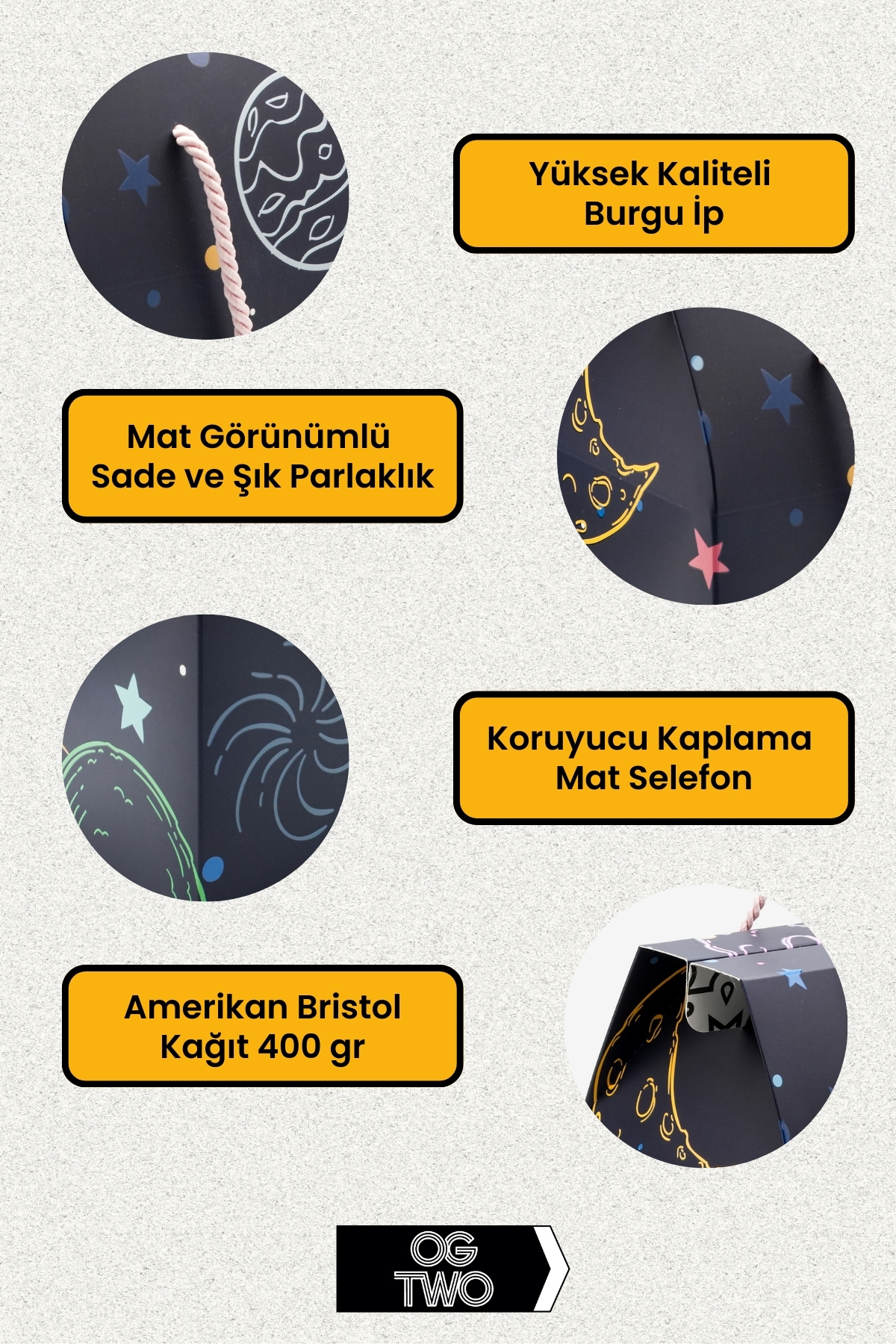 OGTWO Premium Konsept Tasarım Hediye Kutusu & Çanta Boş Karton Hediye Paketi Hediyelik Kutu - 24x14x20cm fotoğrafı 6 (önizleme)