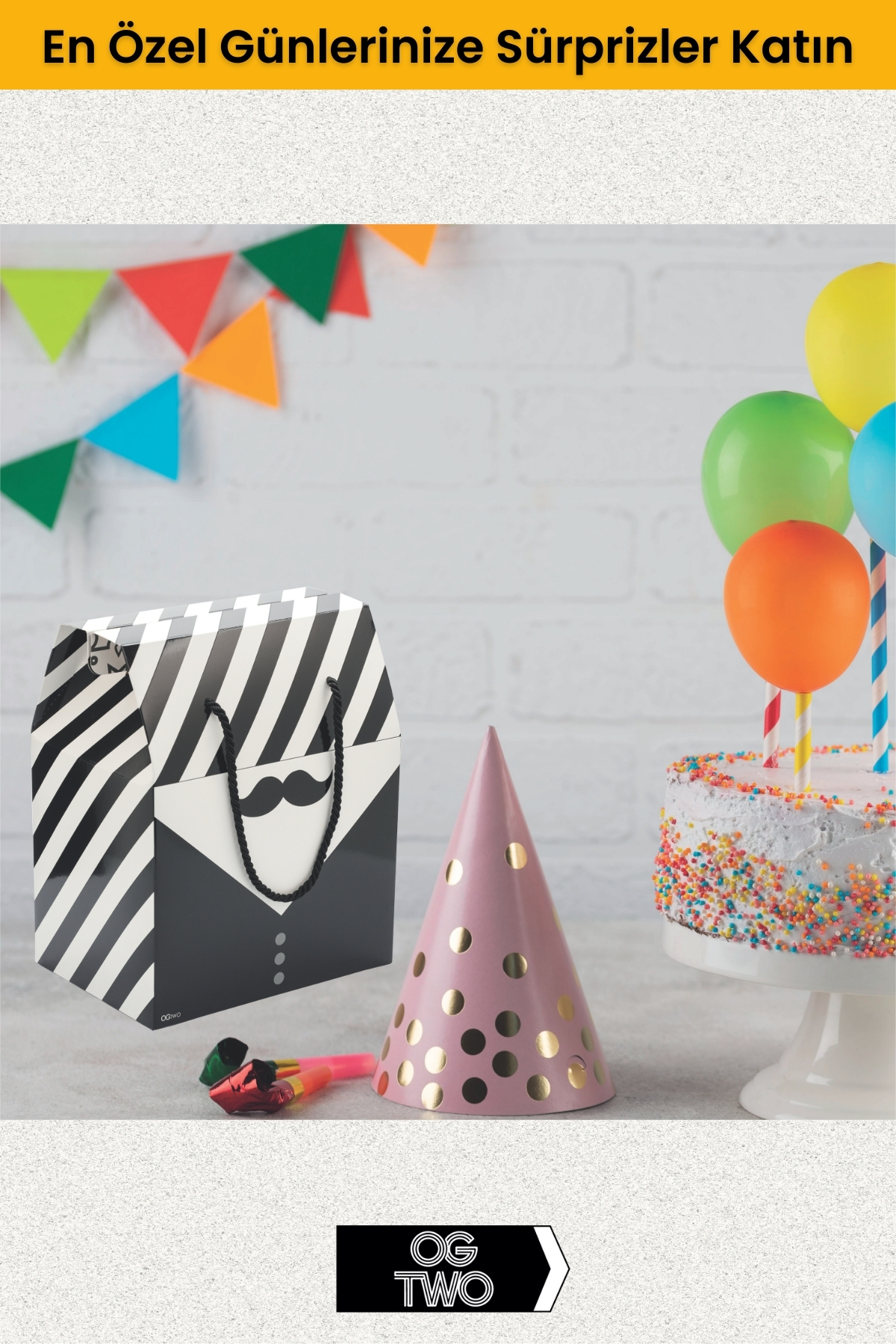 OGTWO Premium Konsept Tasarım Hediye Kutusu & Çanta Boş Karton Hediye Paketi Hediyelik Kutu - 24x14x20cm fotoğrafı 7 (önizleme)