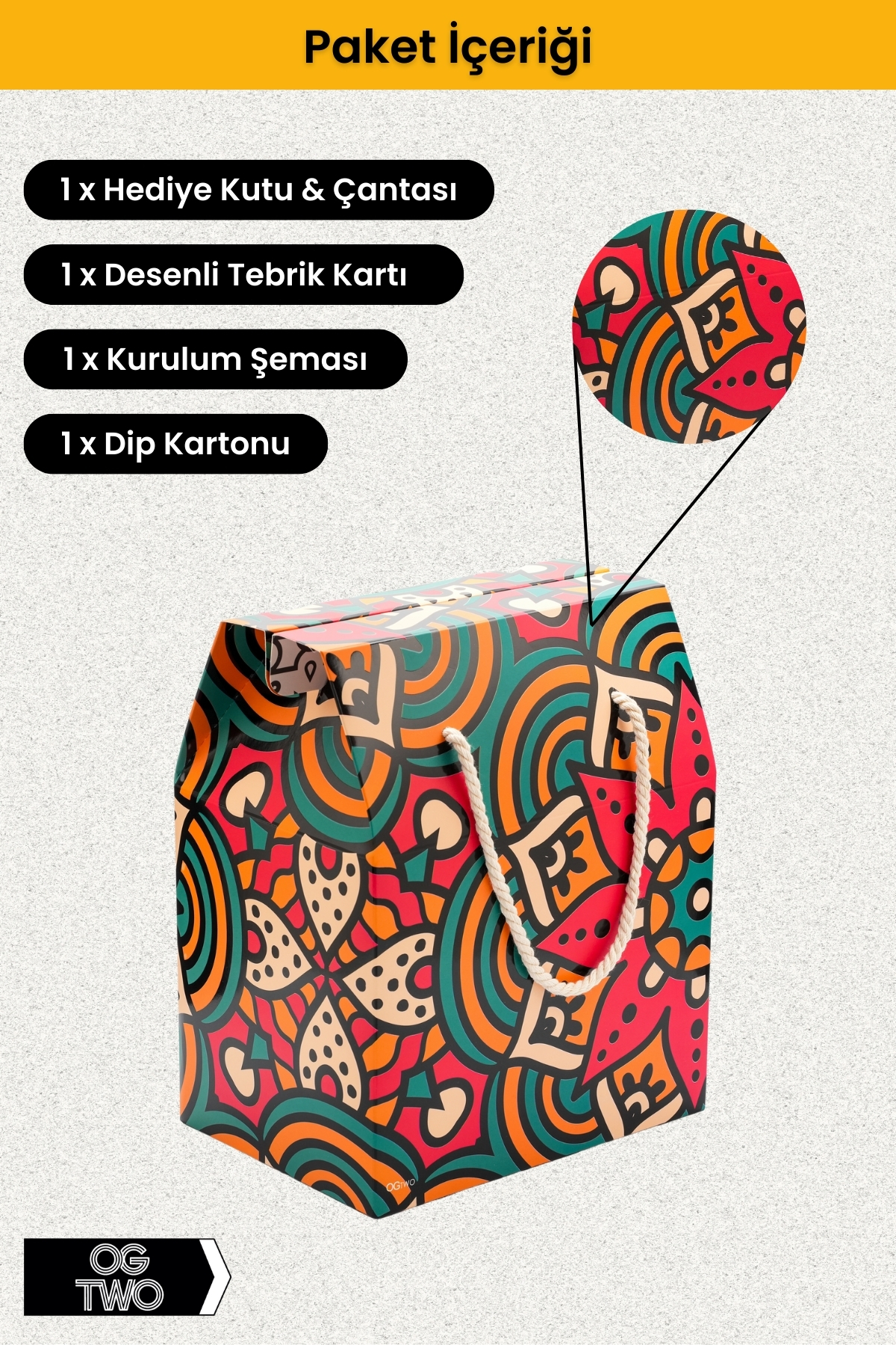 OGTWO Premium Konsept Tasarım Hediye Kutusu & Çanta Boş Karton Hediye Paketi Hediyelik Kutu - 24x14x20cm fotoğrafı 4 (önizleme)