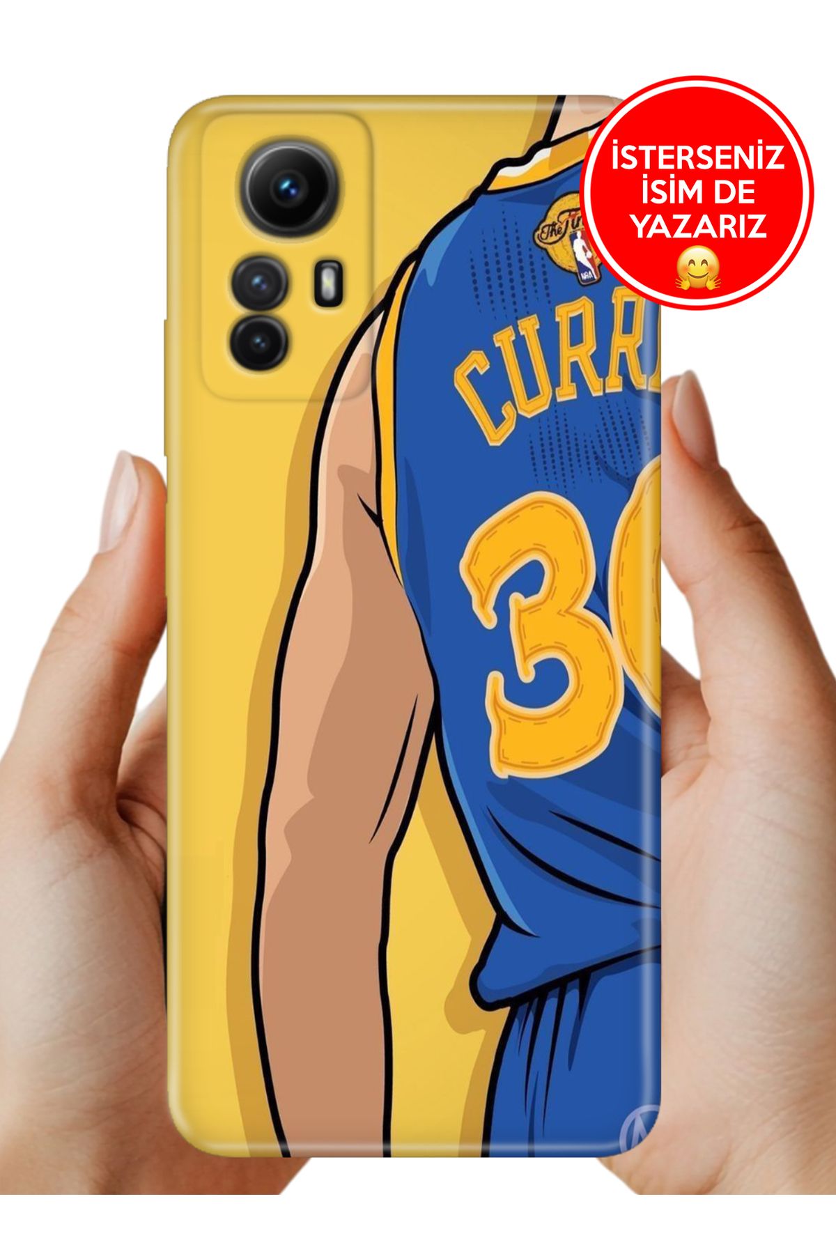 Cekuonline Xiaomi Redmi Note 12s Kılıf FullCover Resimli Desenli Silikon Curry Spor