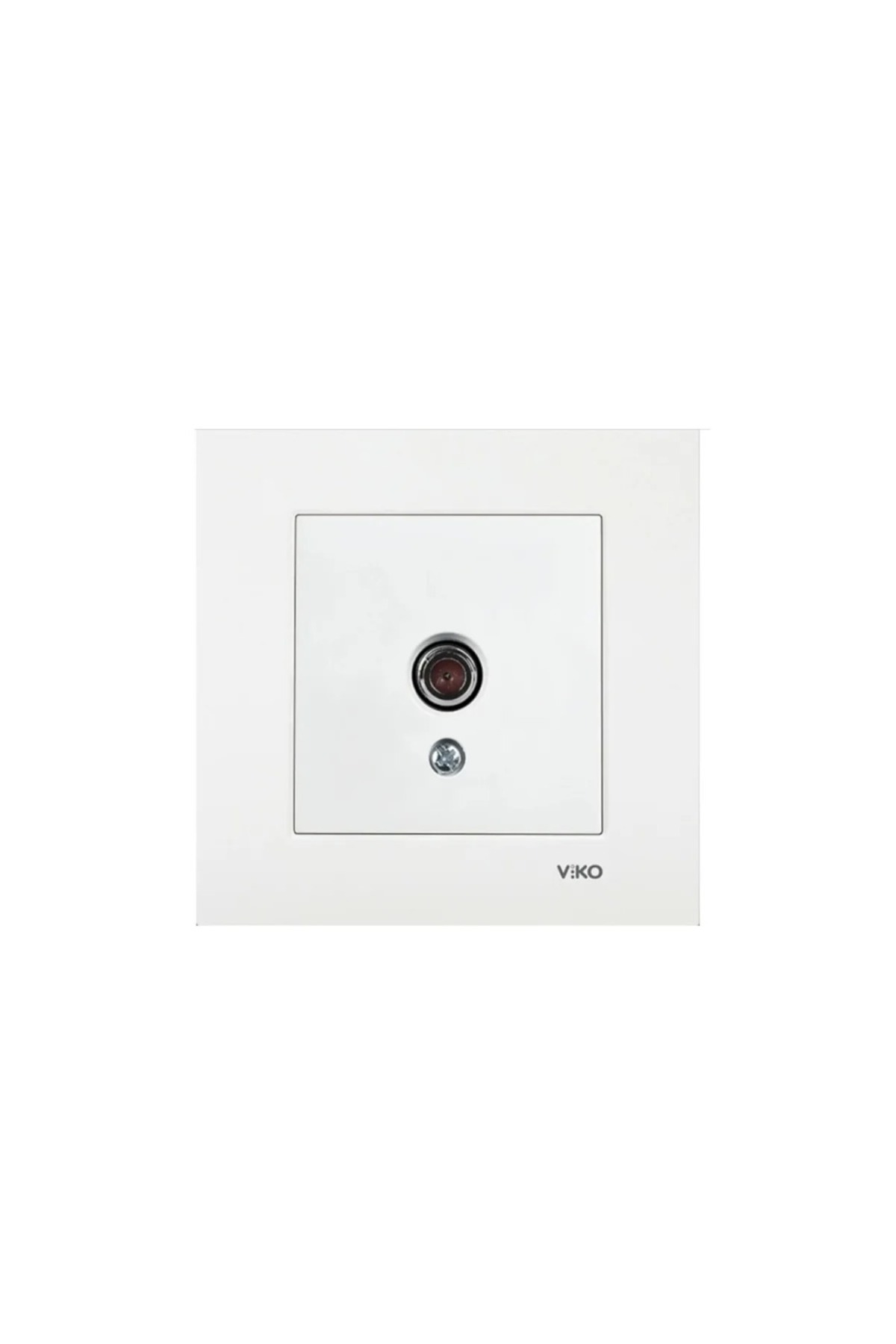 VİKO-Karre Satellite Socket with Frame with F Connector - White 6 Pcs 2