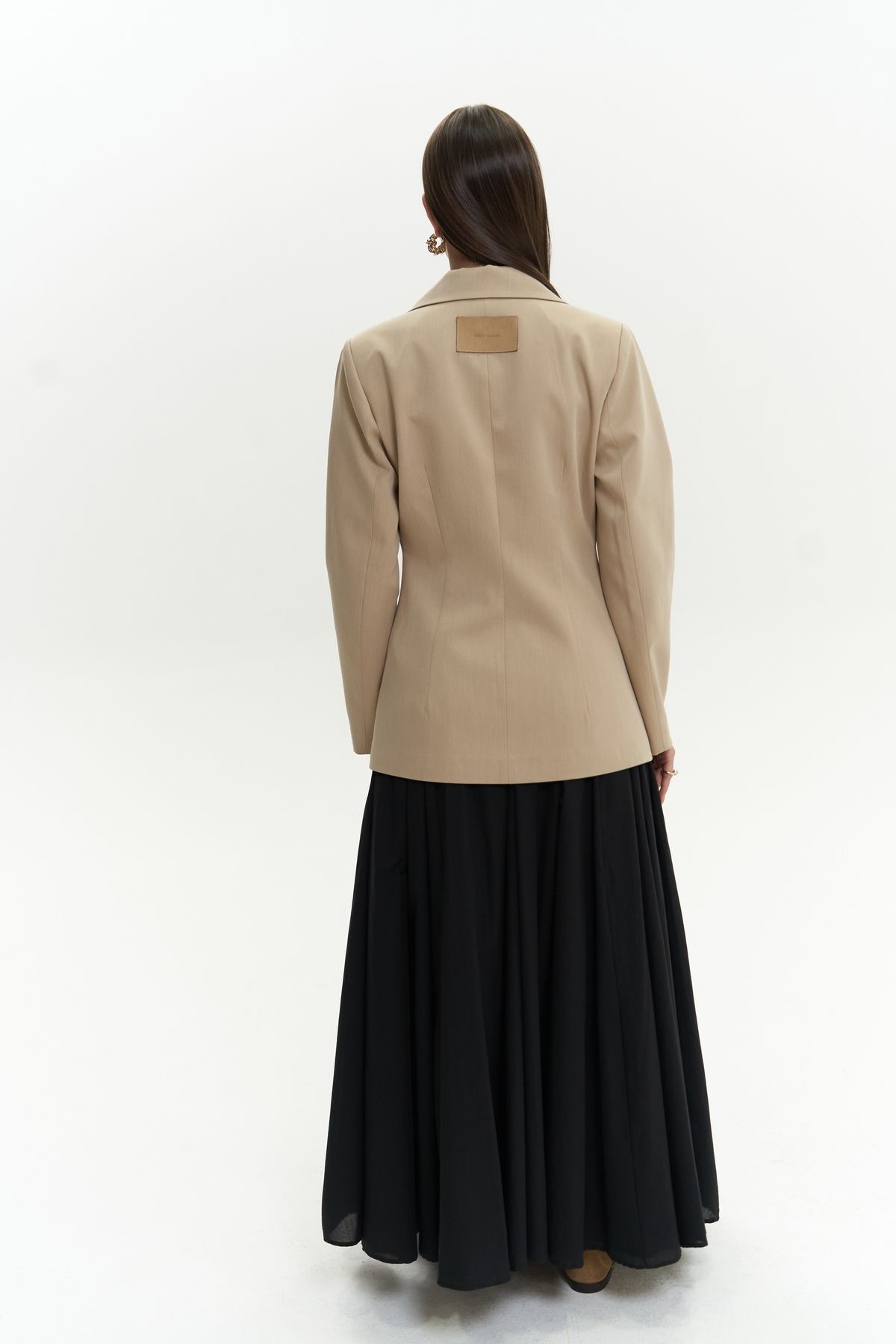 MAİ COLLECTİON-Briella Taille geschnallter Nerz-Blazer 4