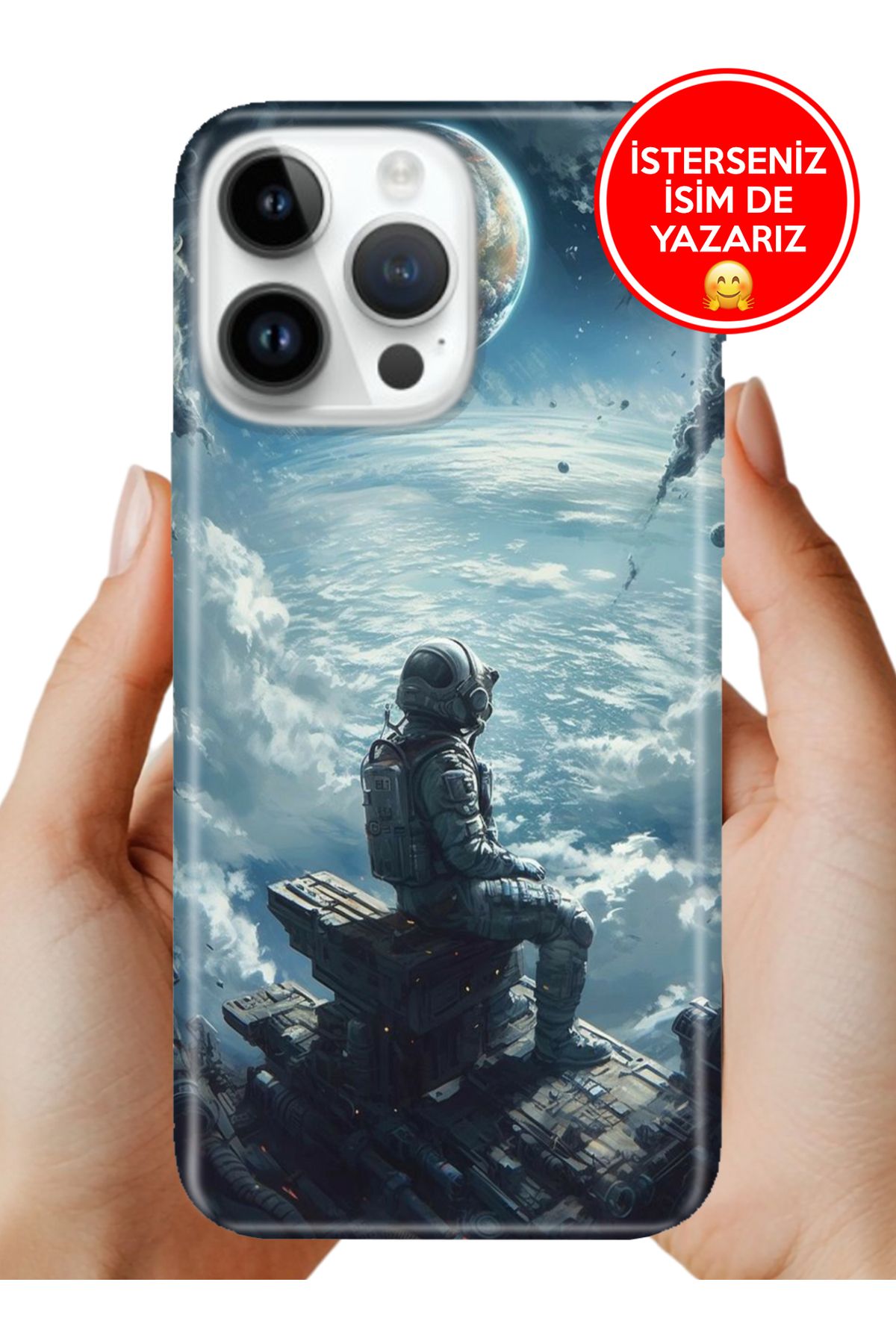 Cekuonline iPhone 16 Pro Kılıf Galaksi Manzara