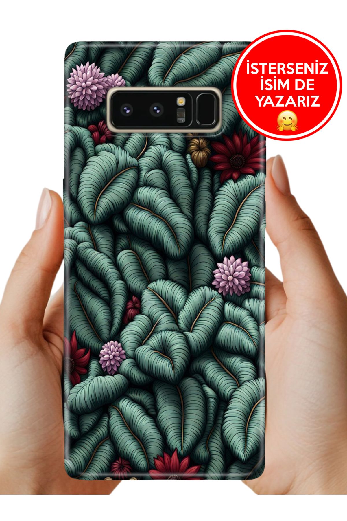 Cekuonline Galaxy Note 8 Kılıf Desenli Baskılı Kamera Korumalı ZRR Silikon Honolulu