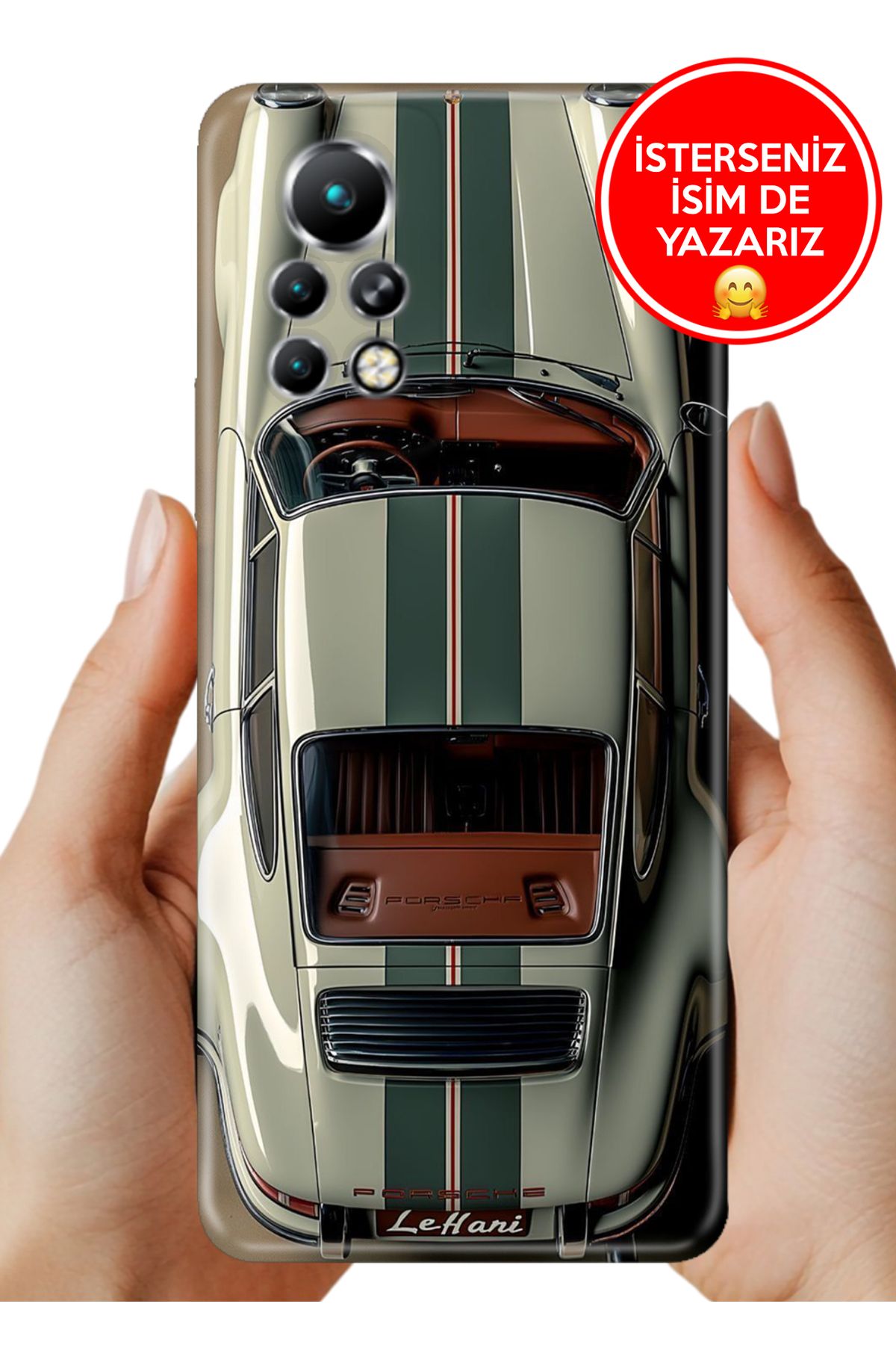Cekuonline İnfinix Note 11 Pro X697 Kılıf Kamera Korumalı Full Desen Arka Silikon Klasik Araba