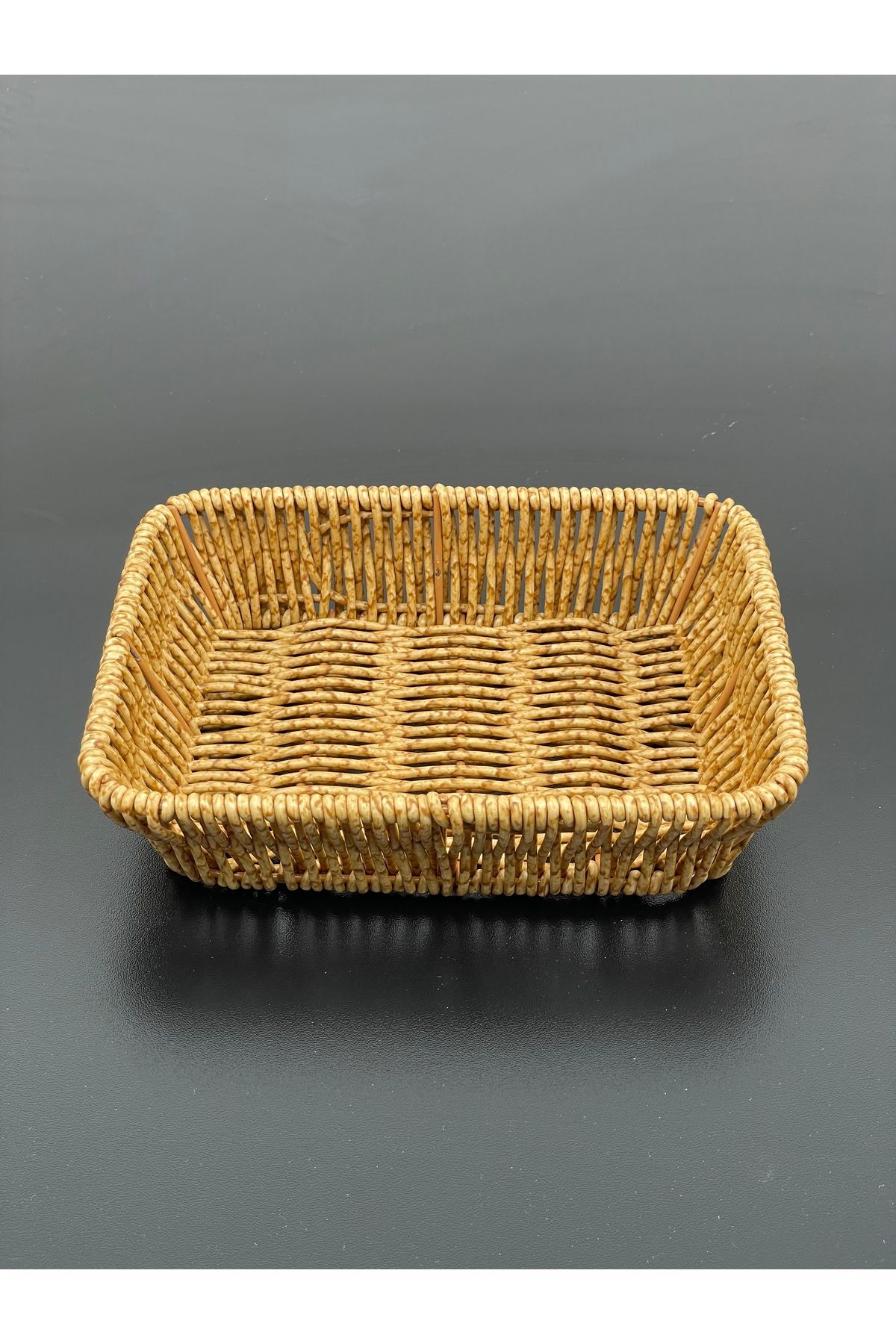 YzHome-Mini Size Rectangular Wicker Serving Presentation Basket Organizer Organizer 18*14cm 2