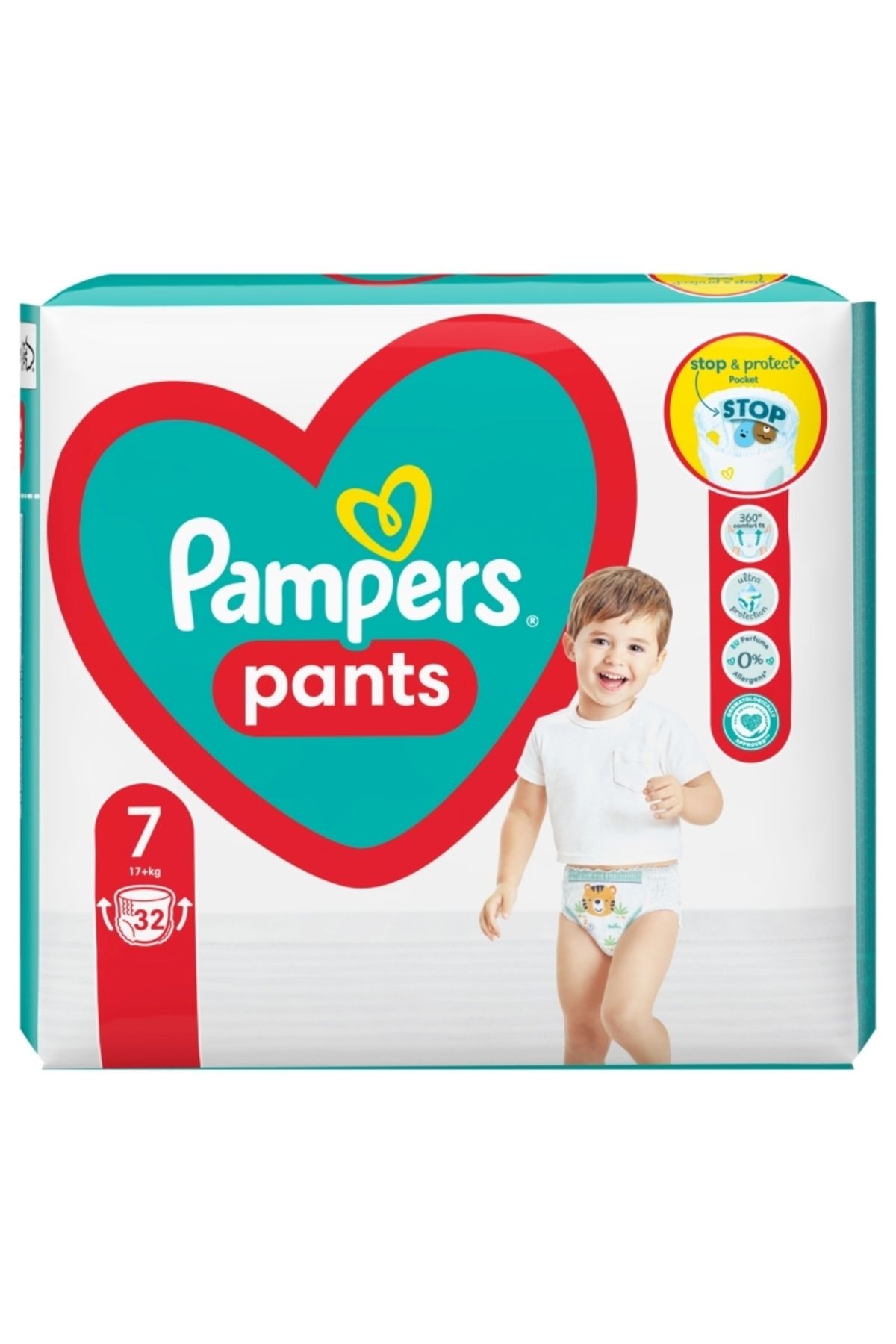 Pampers Pantaloni Scutece Nr.7 17kg+ 32buc - One Size
