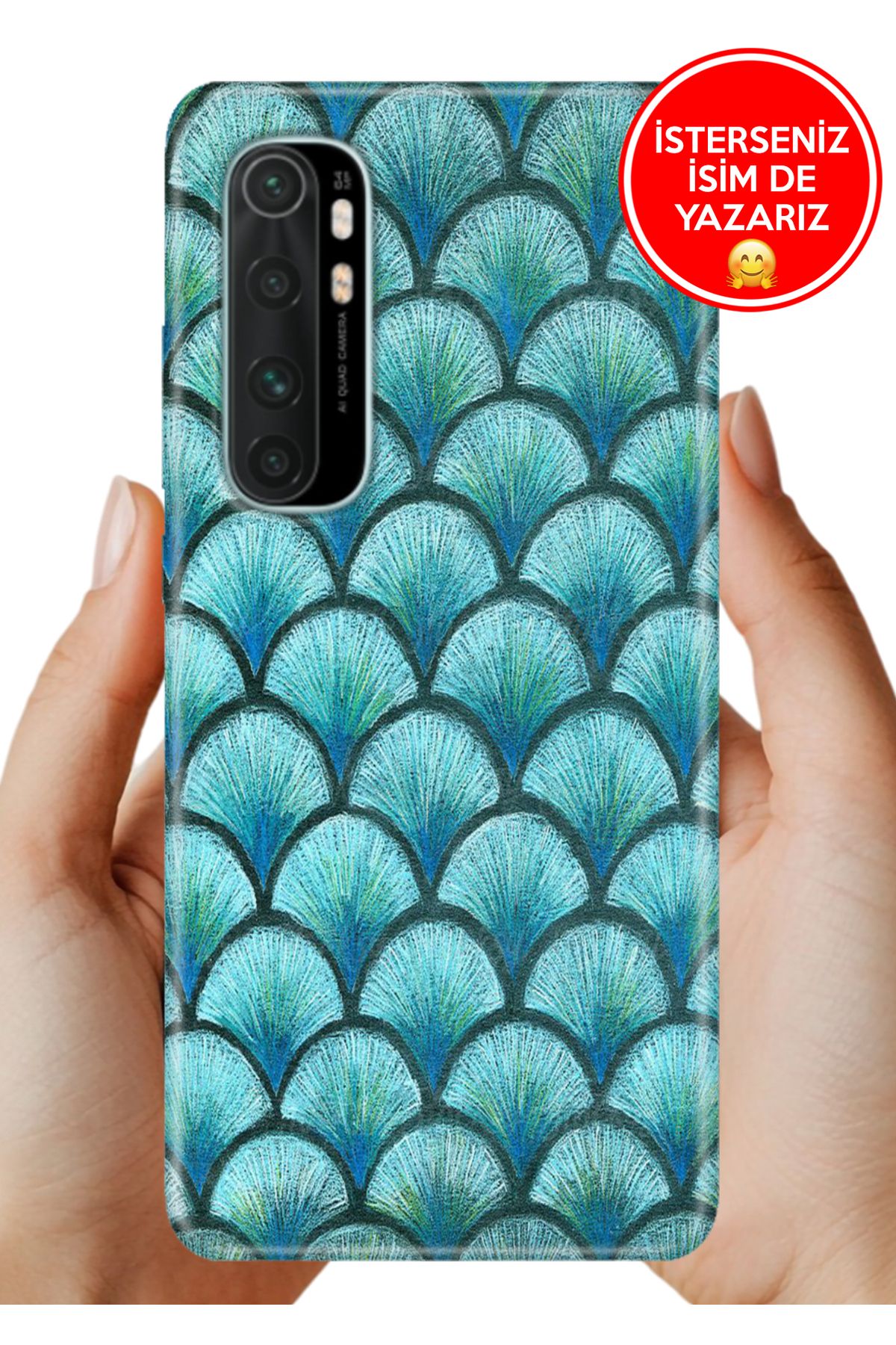 Cekuonline Xiaomi Mi Note 10 Lite Kılıf Fishscale468