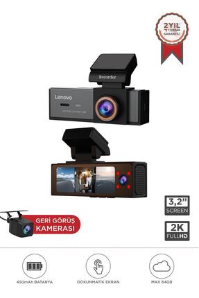 LENOVO Araç İçi Kamera 1080P Dokunmatik Wifi Ön İç ve Arka Araç Kamerası Q7 7...