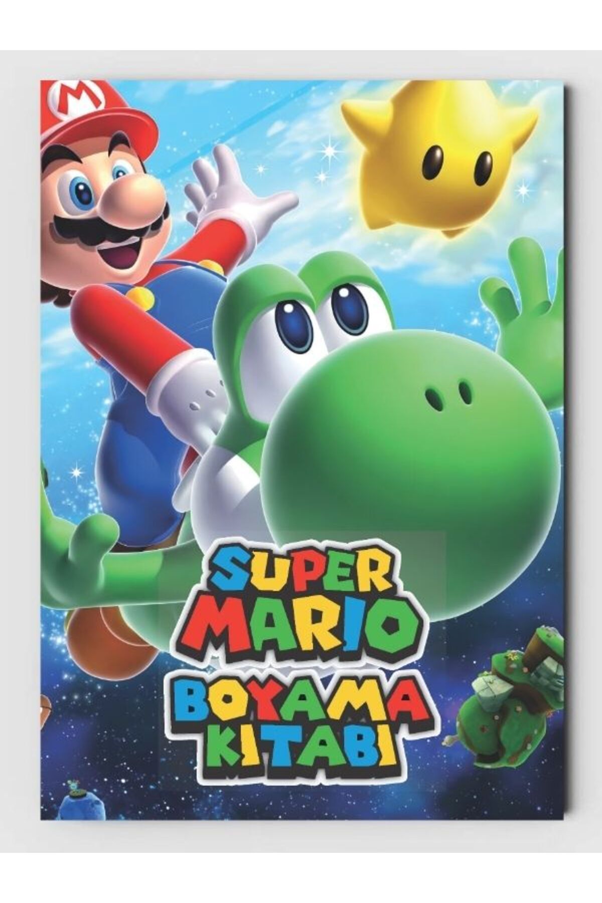 ZNC Super Mario Çocuklar İçin Boyama Kitabı (20 Tam Sayfa Resimli Boyama Kitabı)