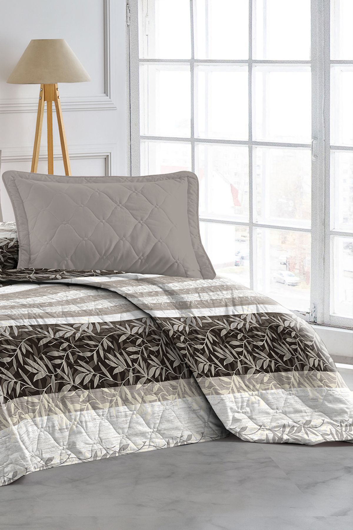 EVA-Single Quilted Patterned Multi-Purpose Bedspread and Sofa/Sofa Cover 155 X 230 cm 4