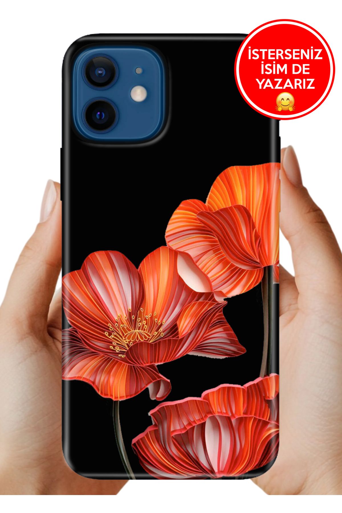 Cekuonline iPhone 12 Kılıf iP12 Cekuform Desenli Art Silikon Benim Bahçem