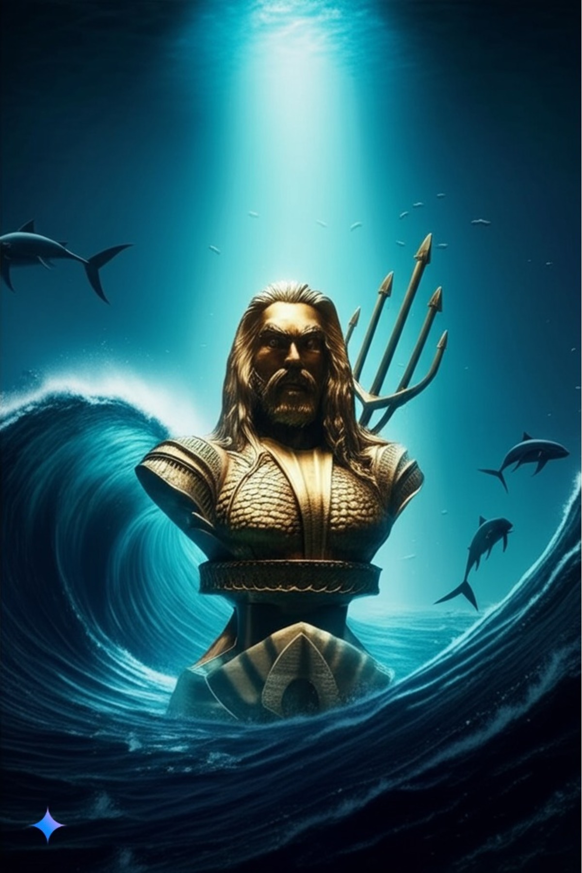 Aquaman Büst Figürü 20 Cm Detaylı Koleksiyonluk Heykel Dc Evreni