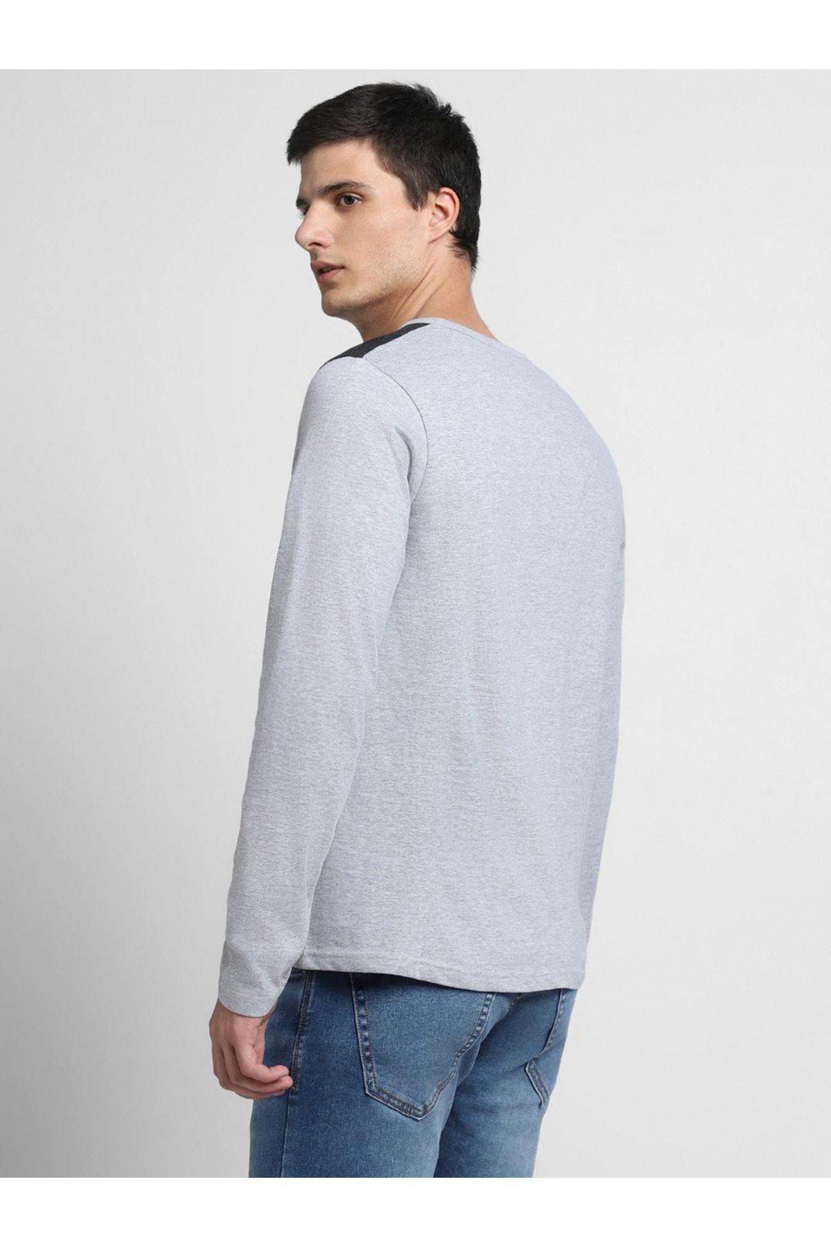 Dennis Lingo By Styli-Printed Long Sleeves Neck T-Shirt 3