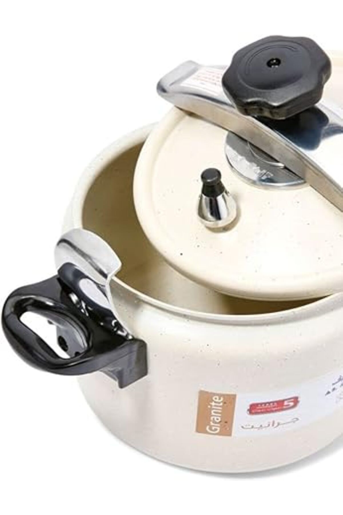 ALSAIF-AL SAIF Aluminum Granite Pressure Cooker Size: 9 Liter 3