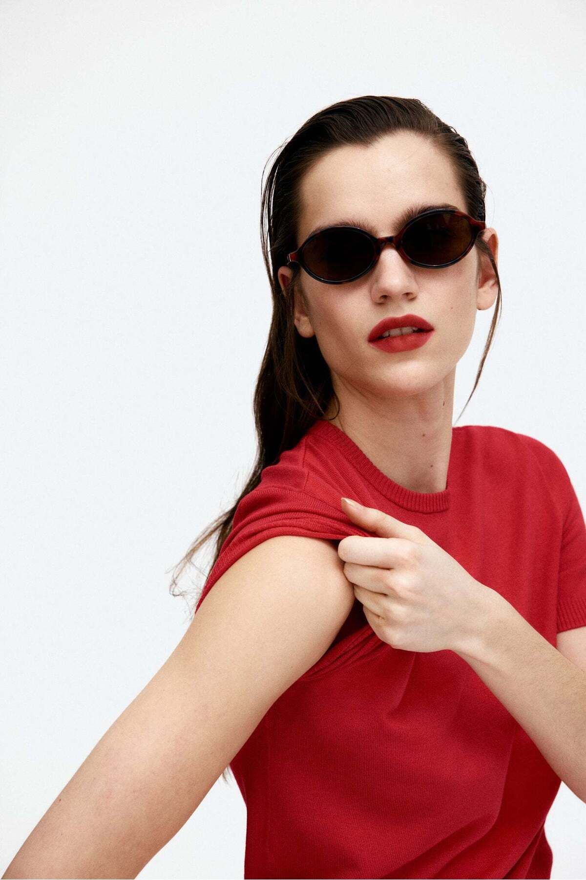 H&M-تي شيرت محبوك بشكل جيد 5