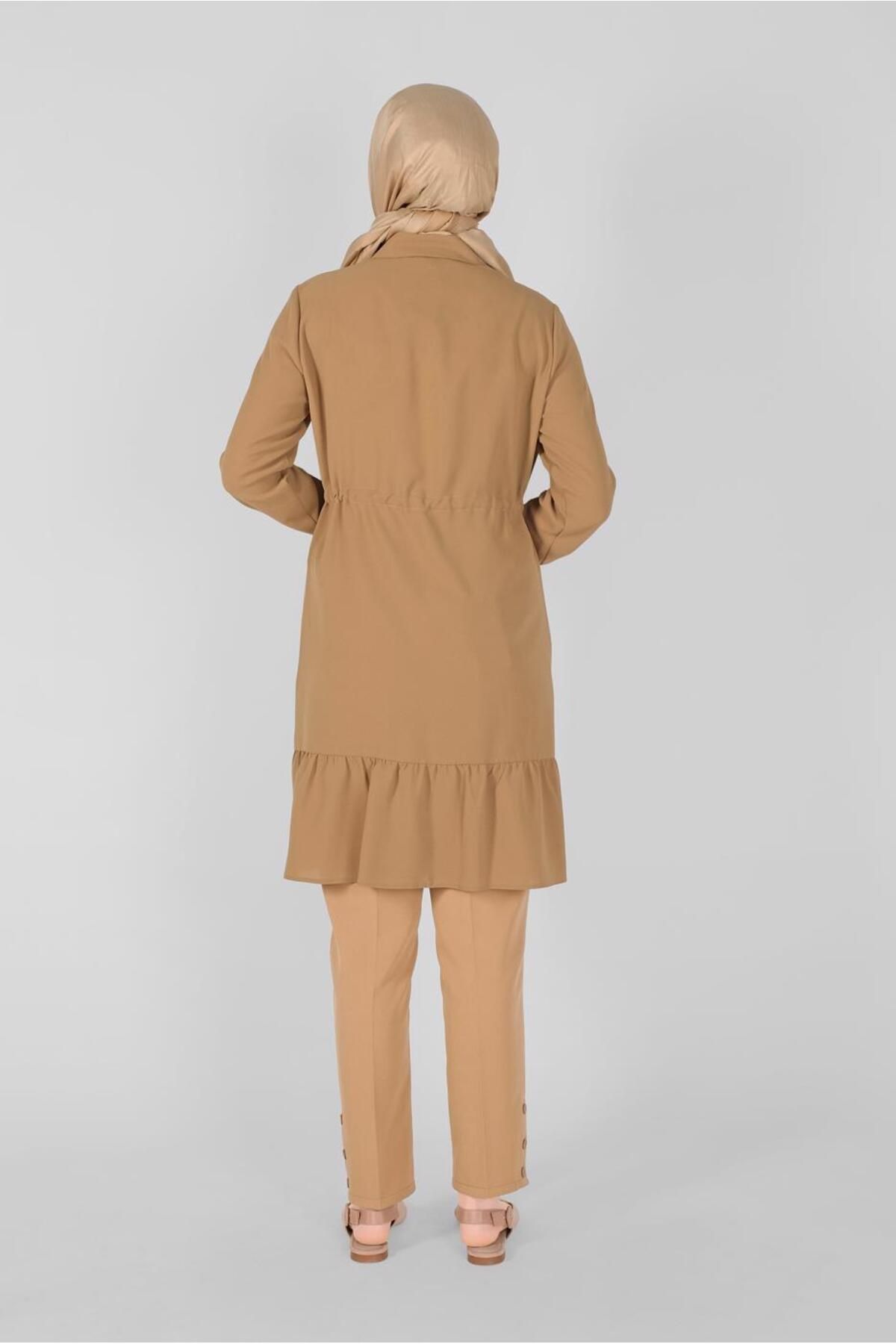 Alvina-Buttoned Tunic with Front Laces 40697 3