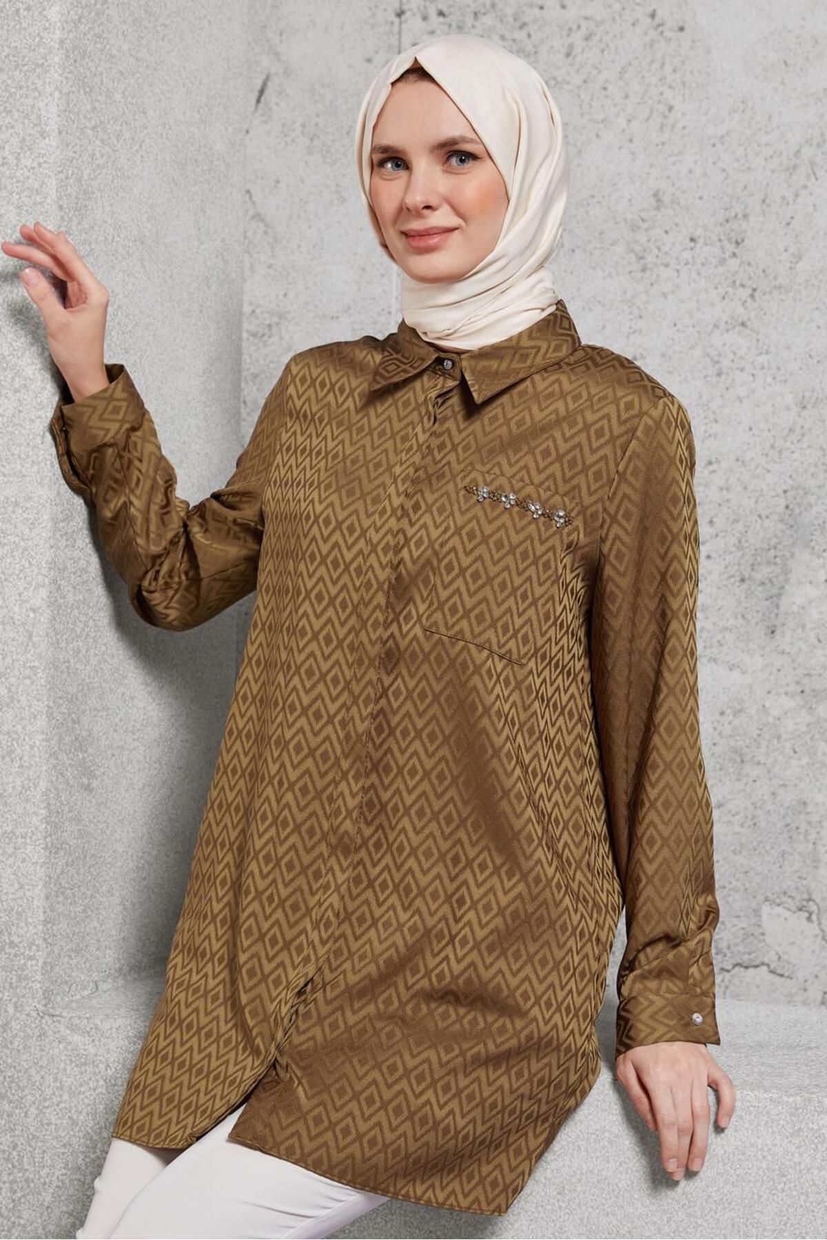 تونیک ساتن ژاکارد 45230 Alvina