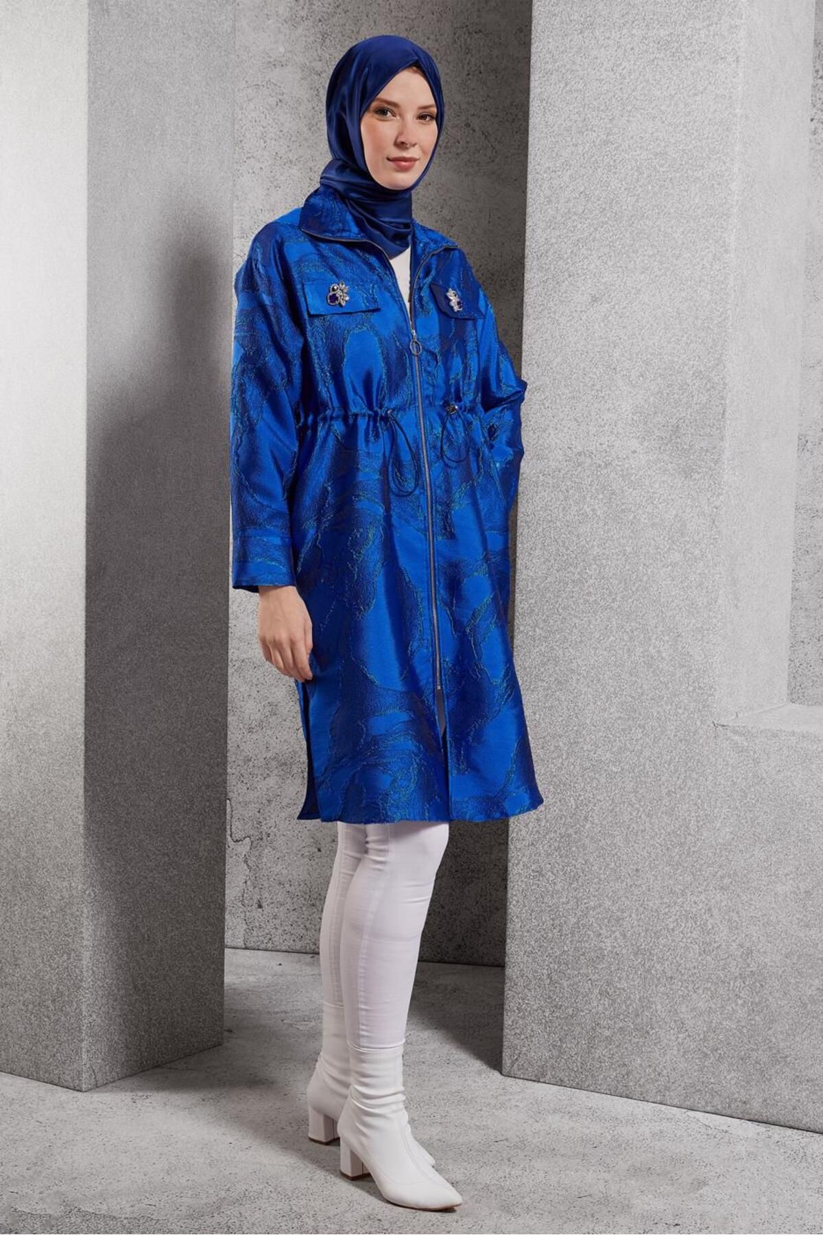 تونیک JACQUARD زیپ دار 44730 Alvina