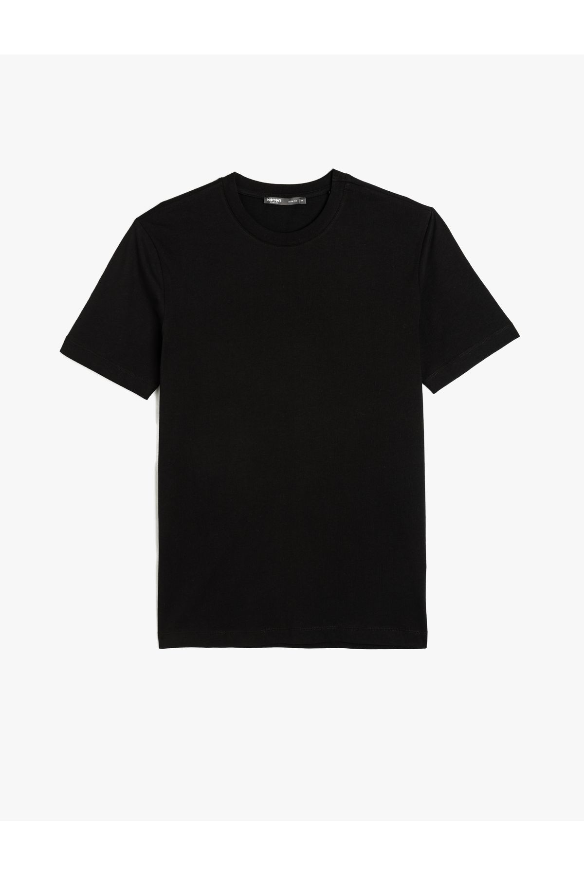 Koton Yeni Sezon Pamuklu Kısa Kollu Bisiklet Yaka Basic Slim Fit Tişört