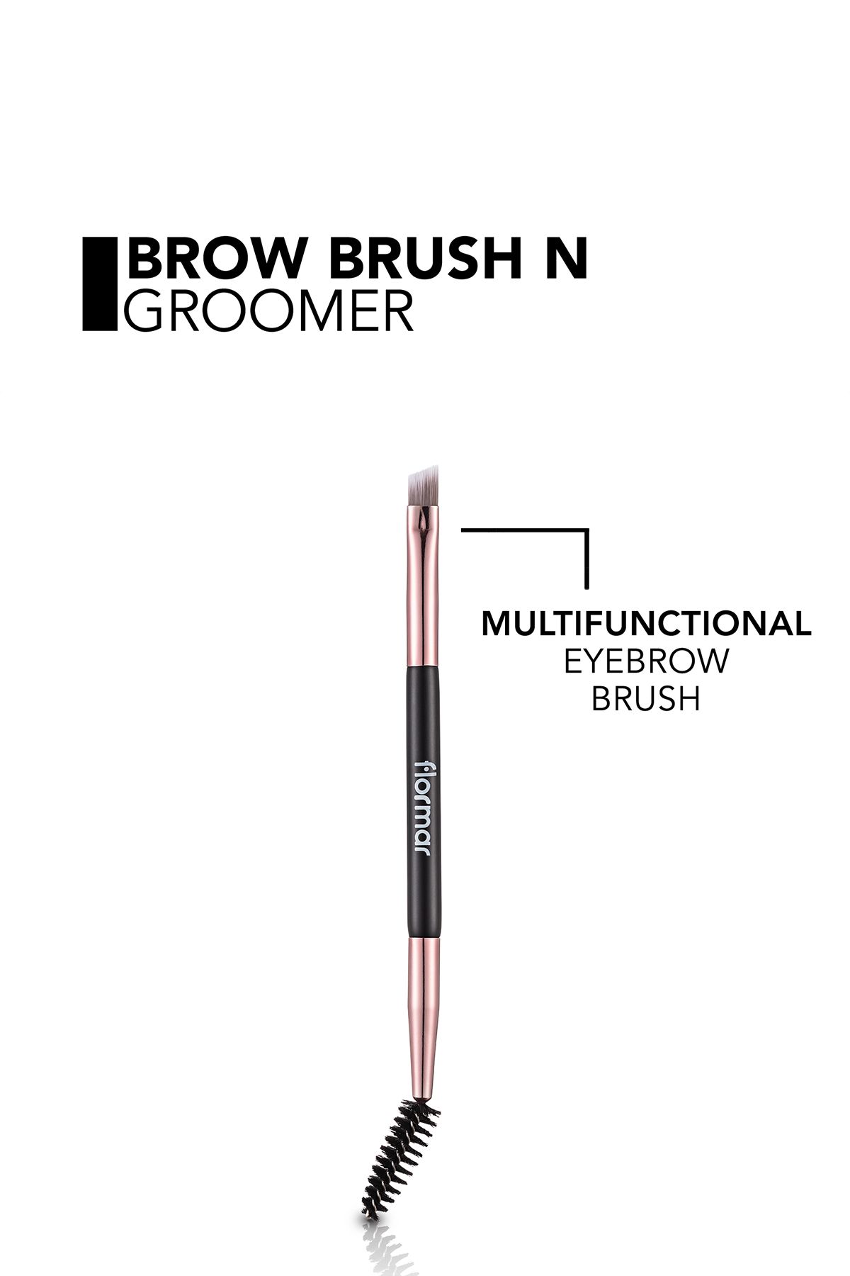 Flormar-Two Ended Eyebrow Dyeing and Combing Brush - Brow Brush & Groomer - 015 -8690604597802 5