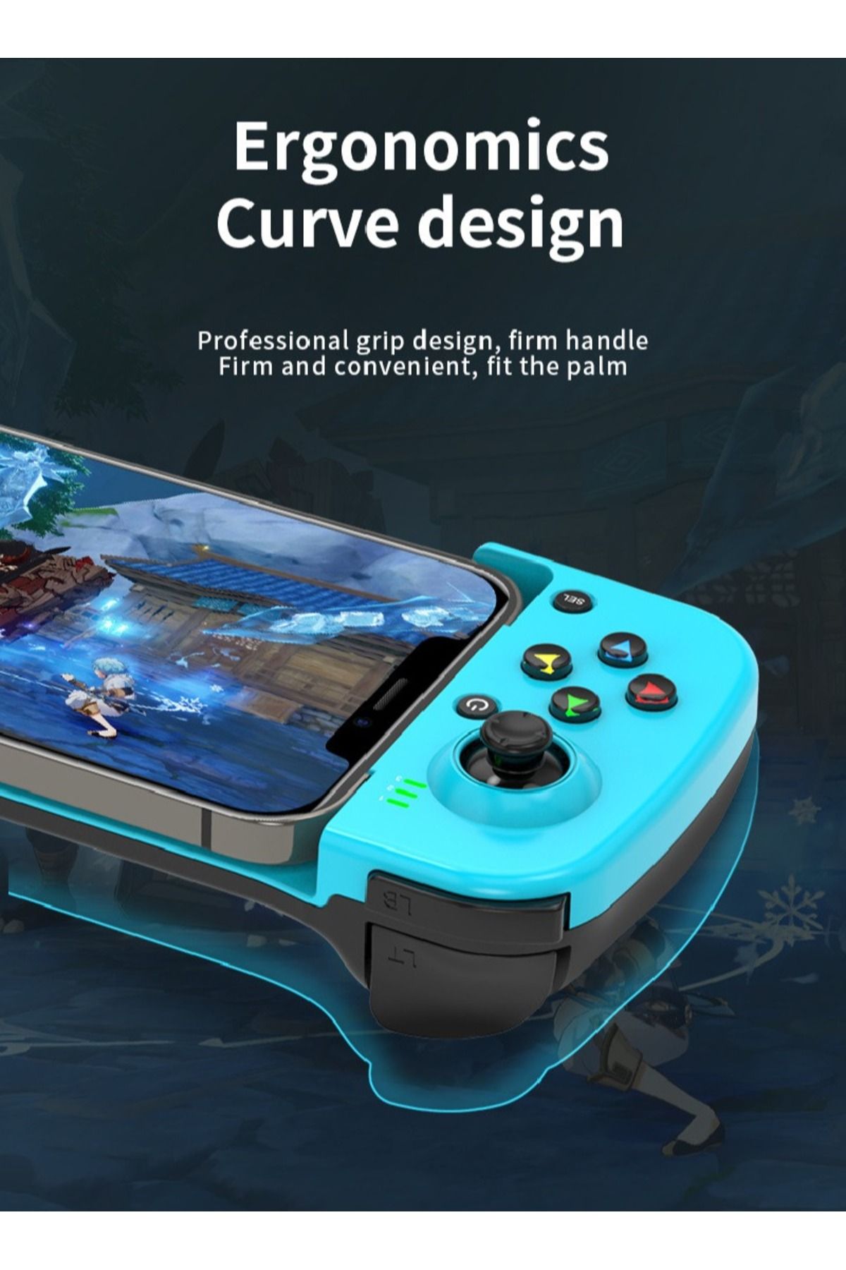 FlashHawk-D3 Mobile Game Controller Gamepad for OS/ Android/ PC/ PS4/ Switch 6
